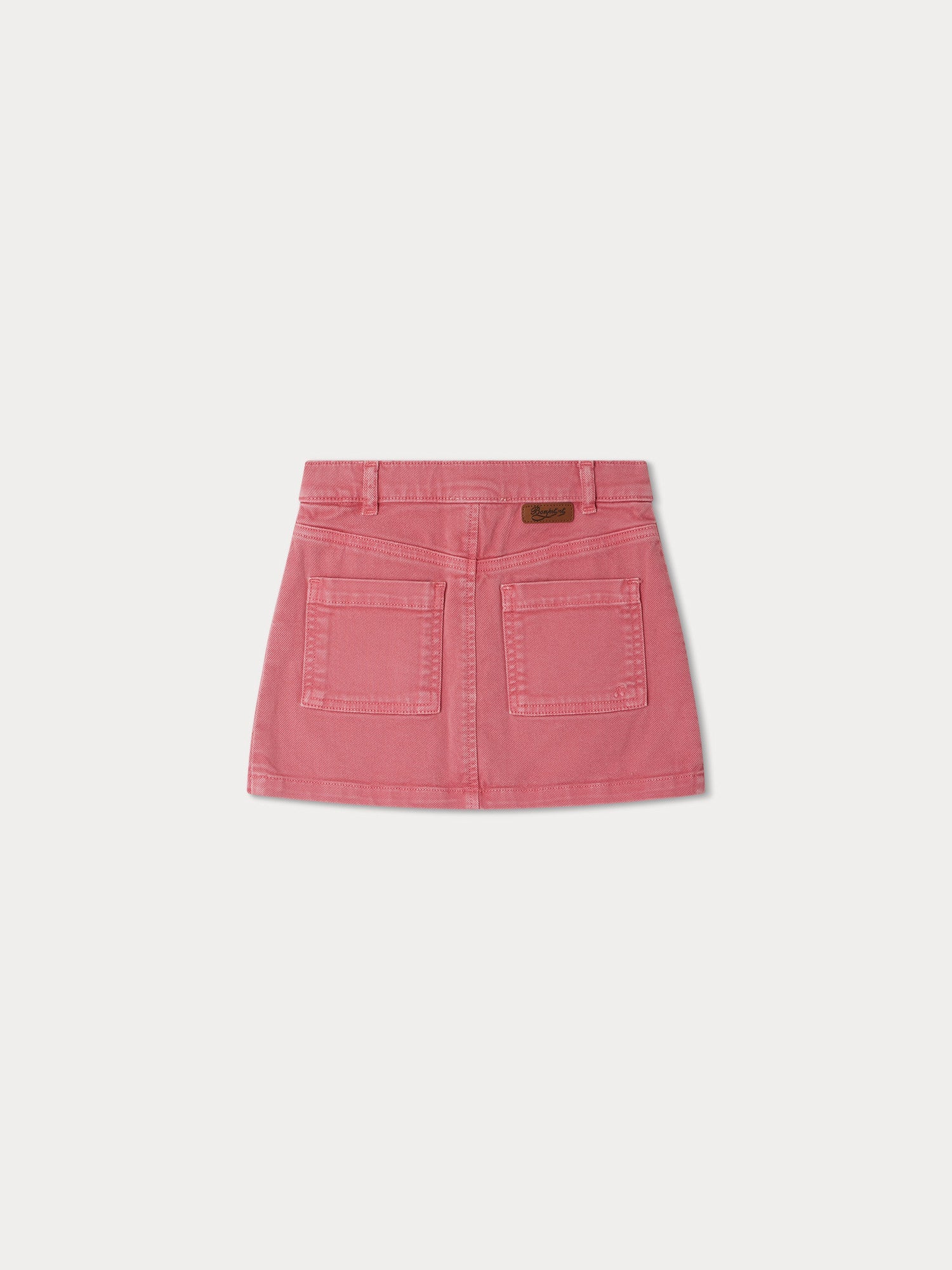 Girls Pink Cotton Skirt