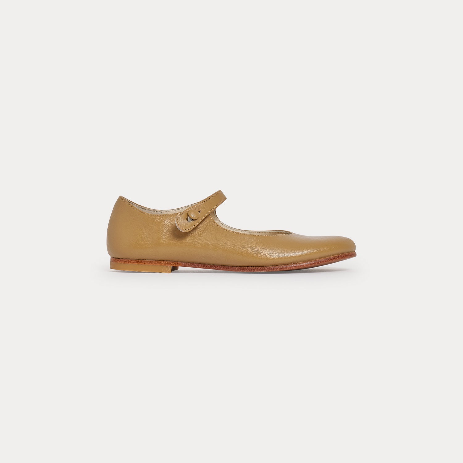 Girls Coffee Flat Shoes