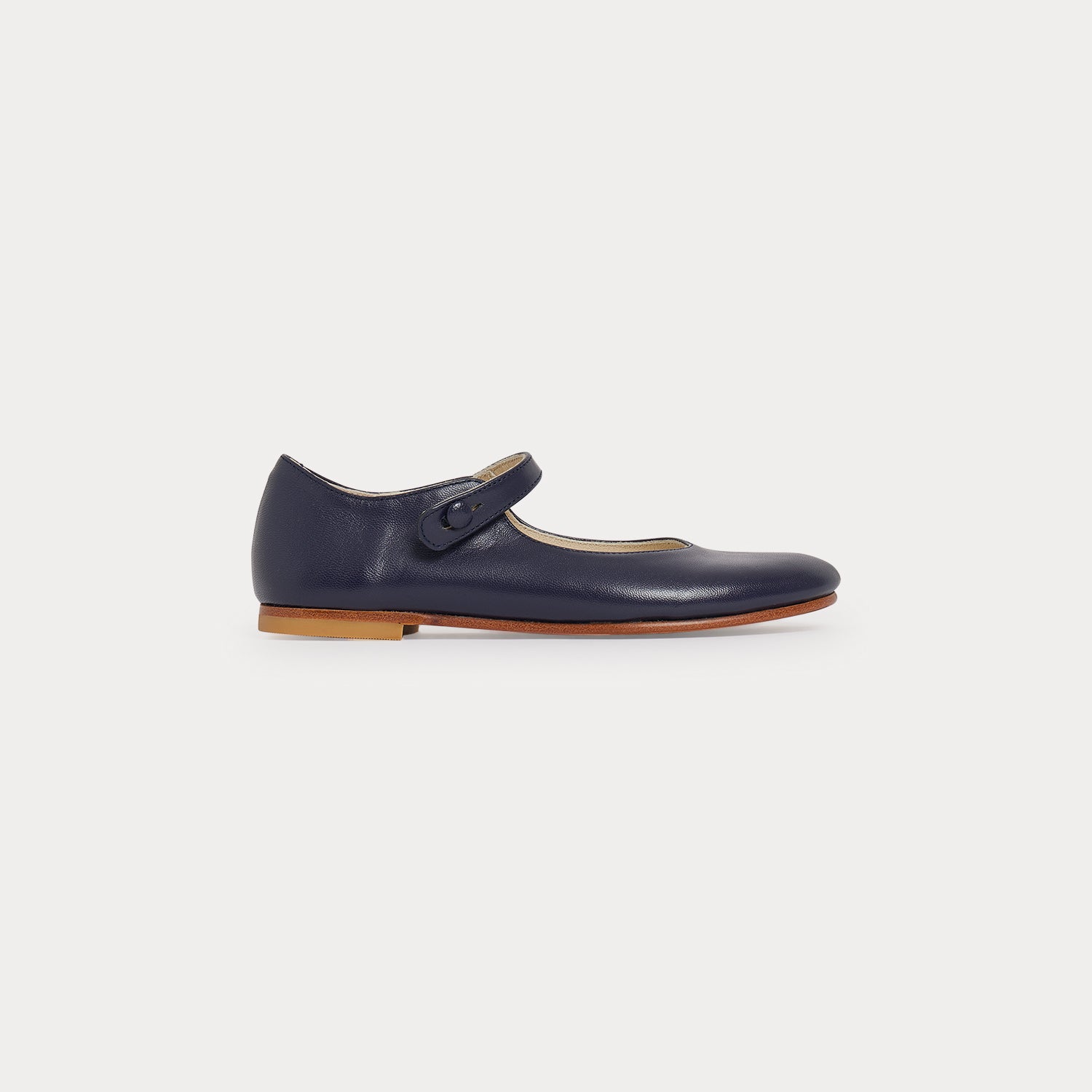 Girls Navy Flat Shoes