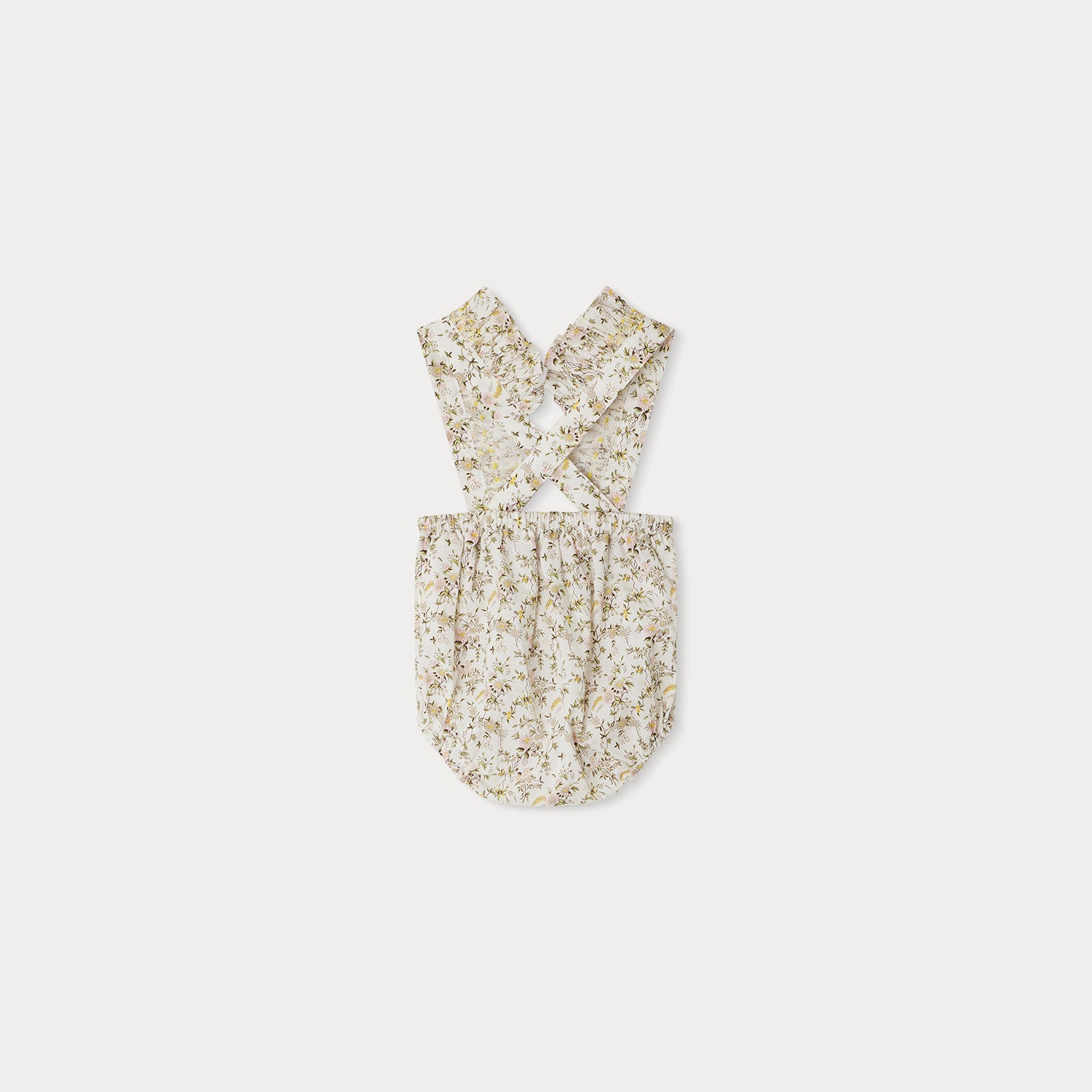 Baby Girls White Floral Bloomers