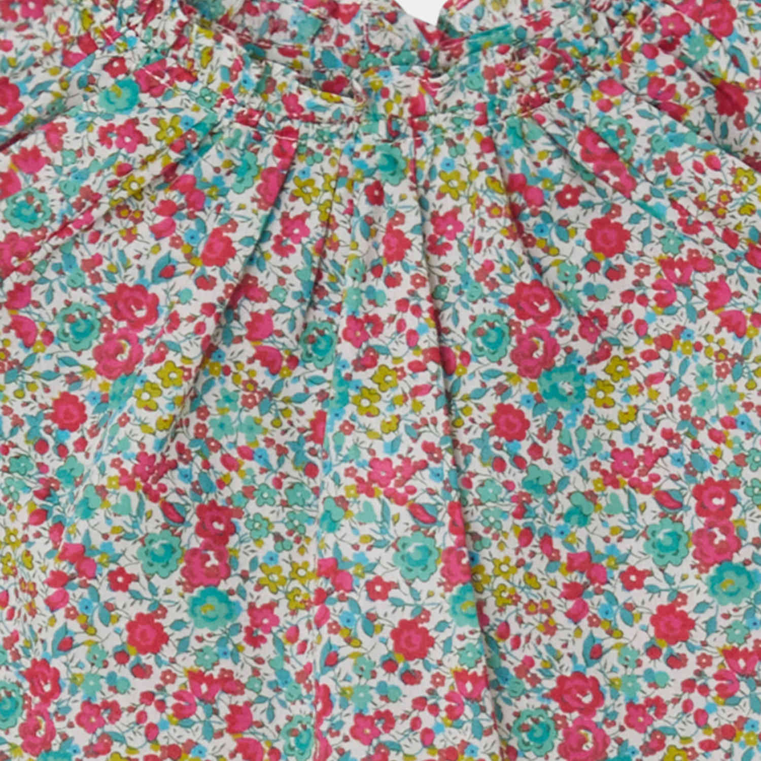 Baby Girls Red Floral Cotton Top