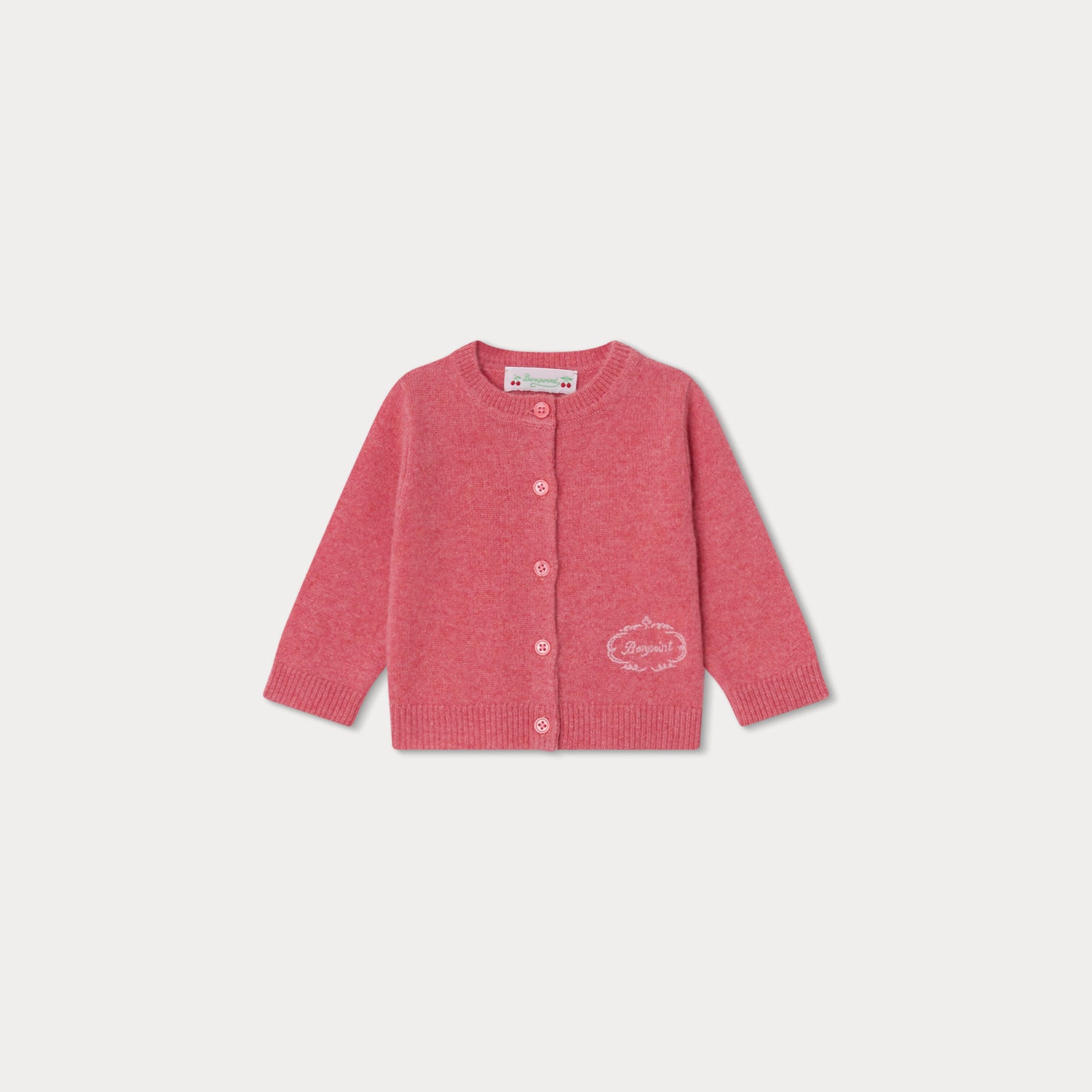 Baby Girls Fuchsia Cashmere Cardigan