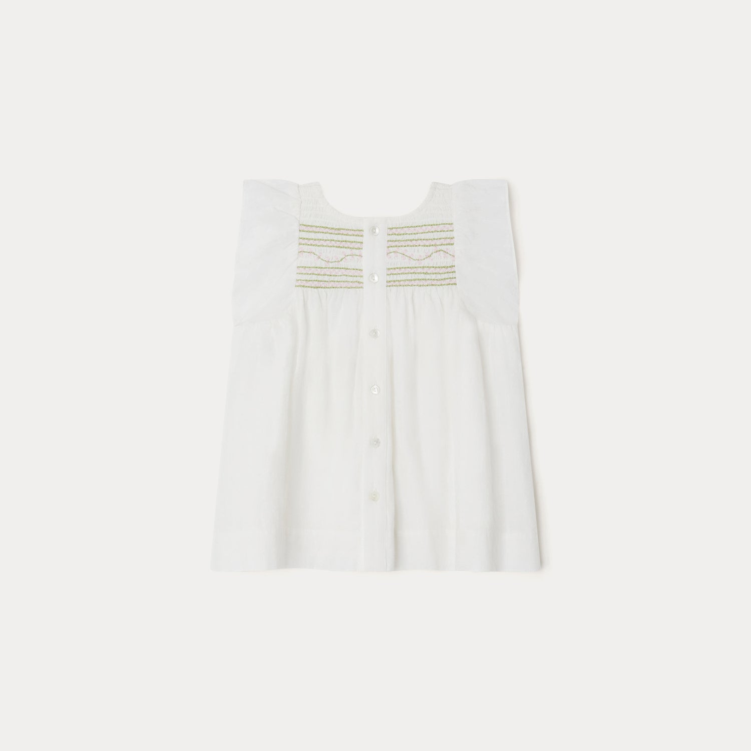 Baby Girls White Cotton Dress