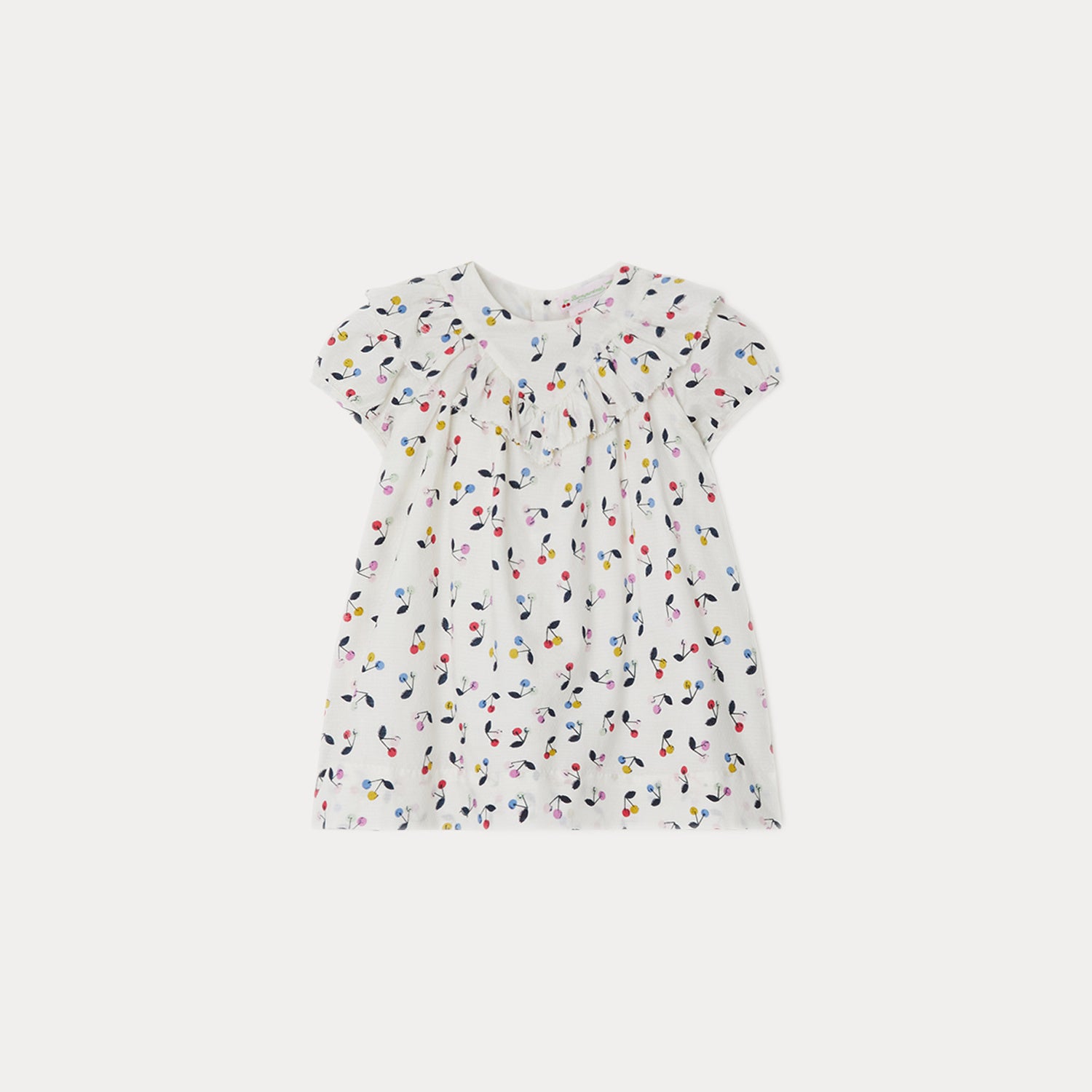 Baby Girls White Logo Cotton Dress