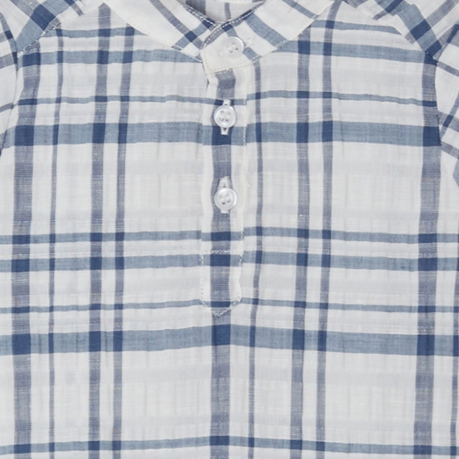 Baby Boys Blue Check Shirt