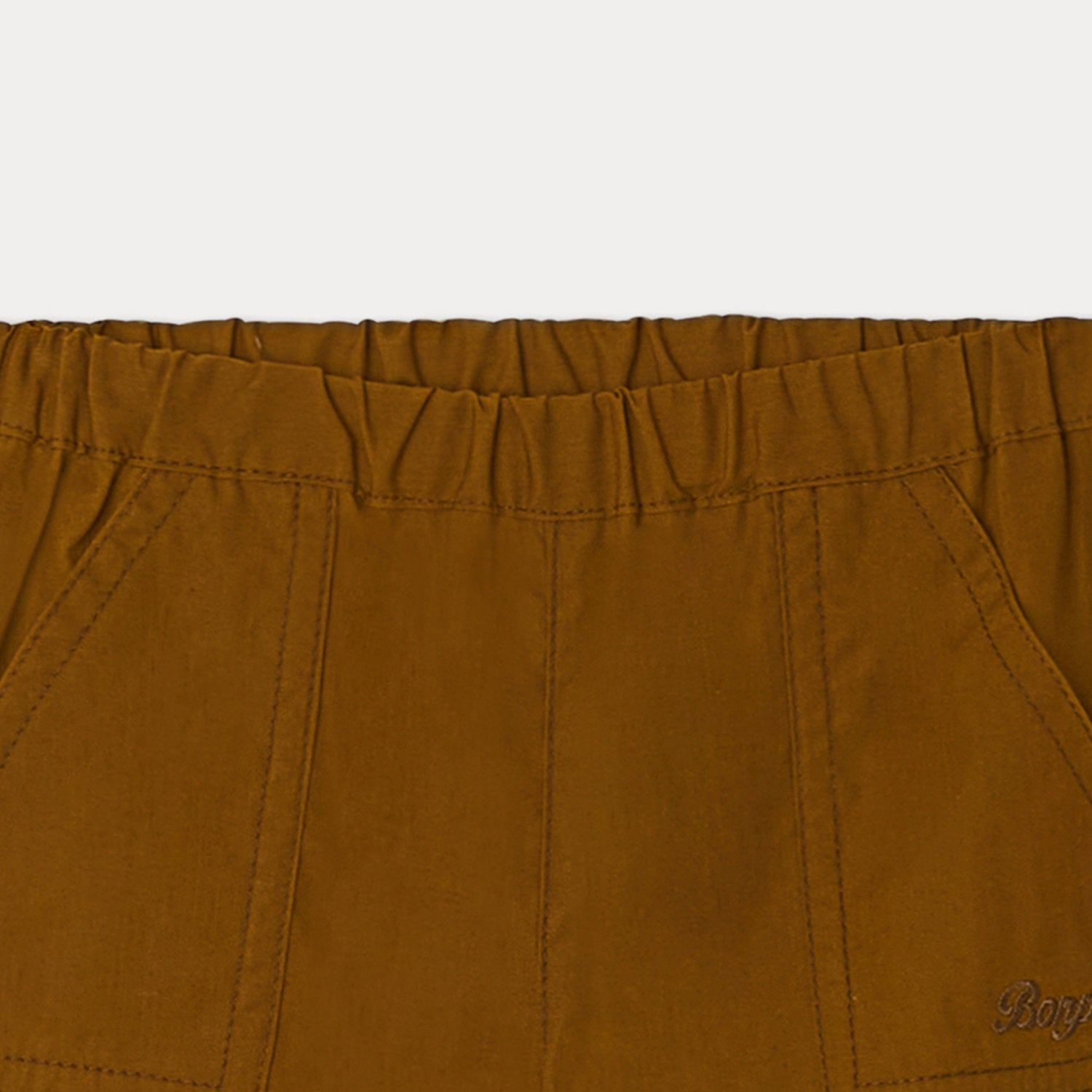 Baby Boys & Girls Brown Cotton Trousers