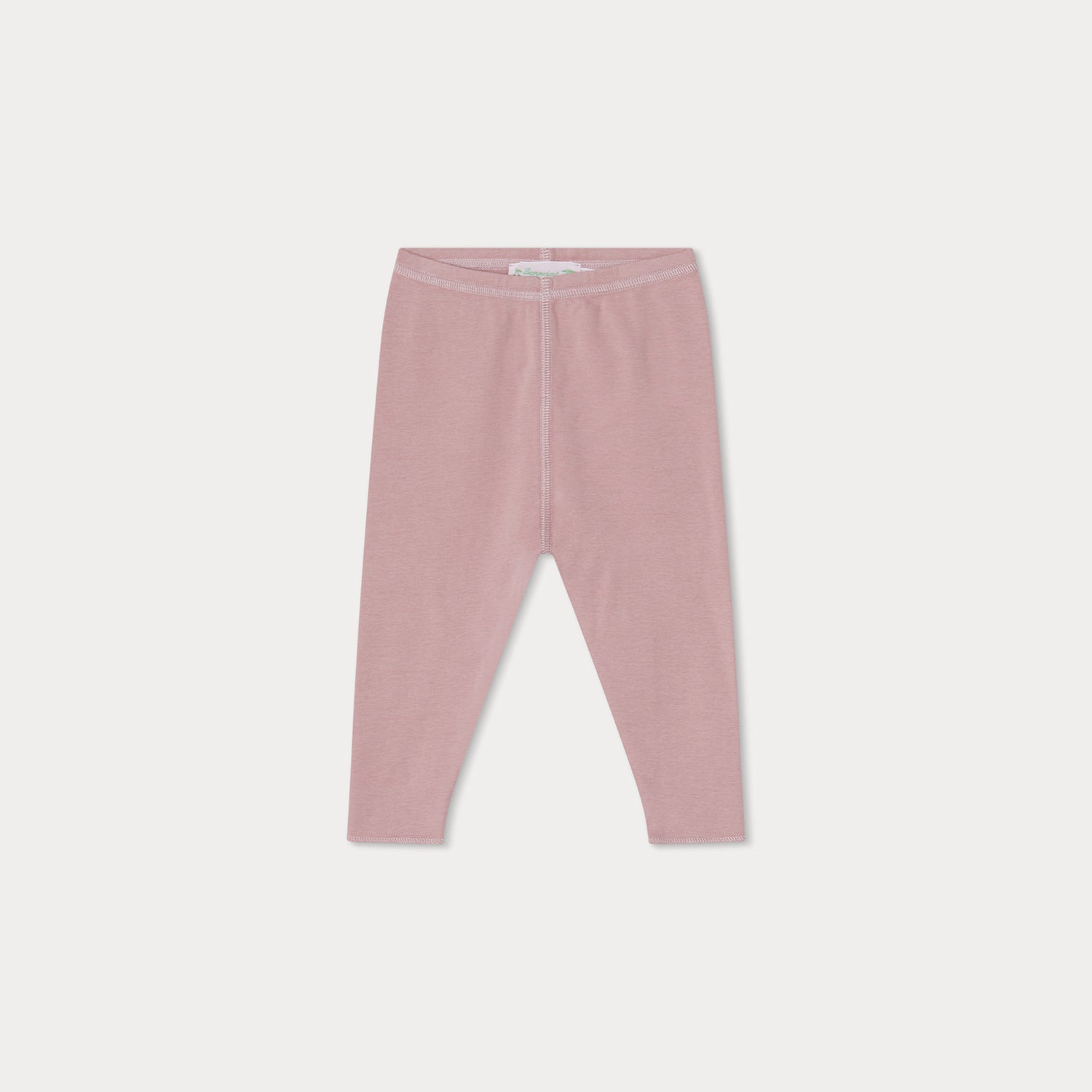 Baby Girls Mauve Cotton Leggings