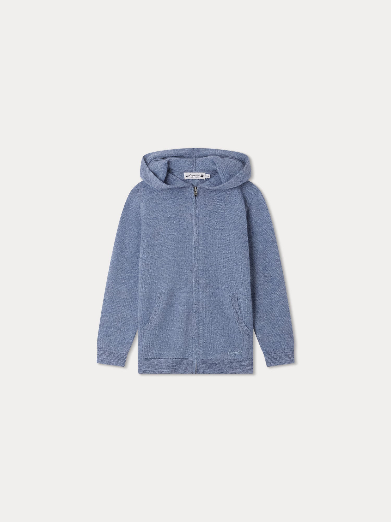 Boys Blue Cashmere Zip-Up Top