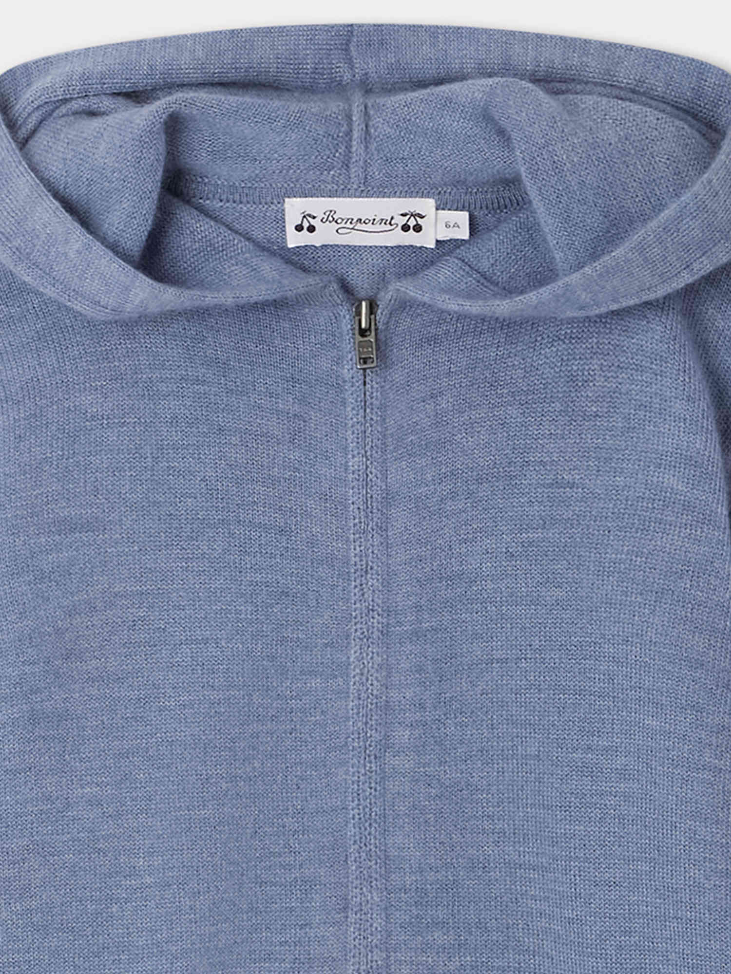 Boys Blue Cashmere Zip-Up Top