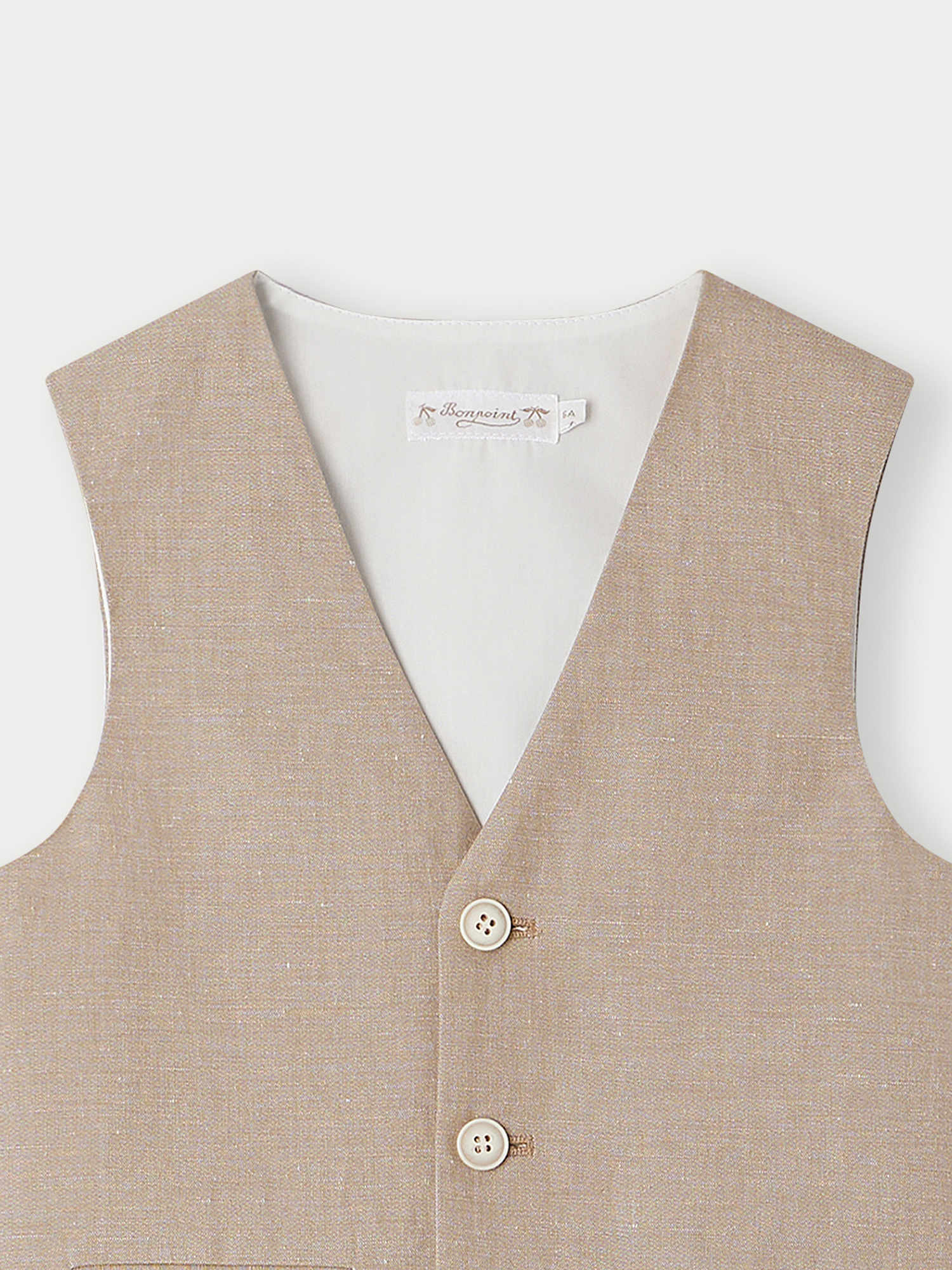 Boys Beige Gilet