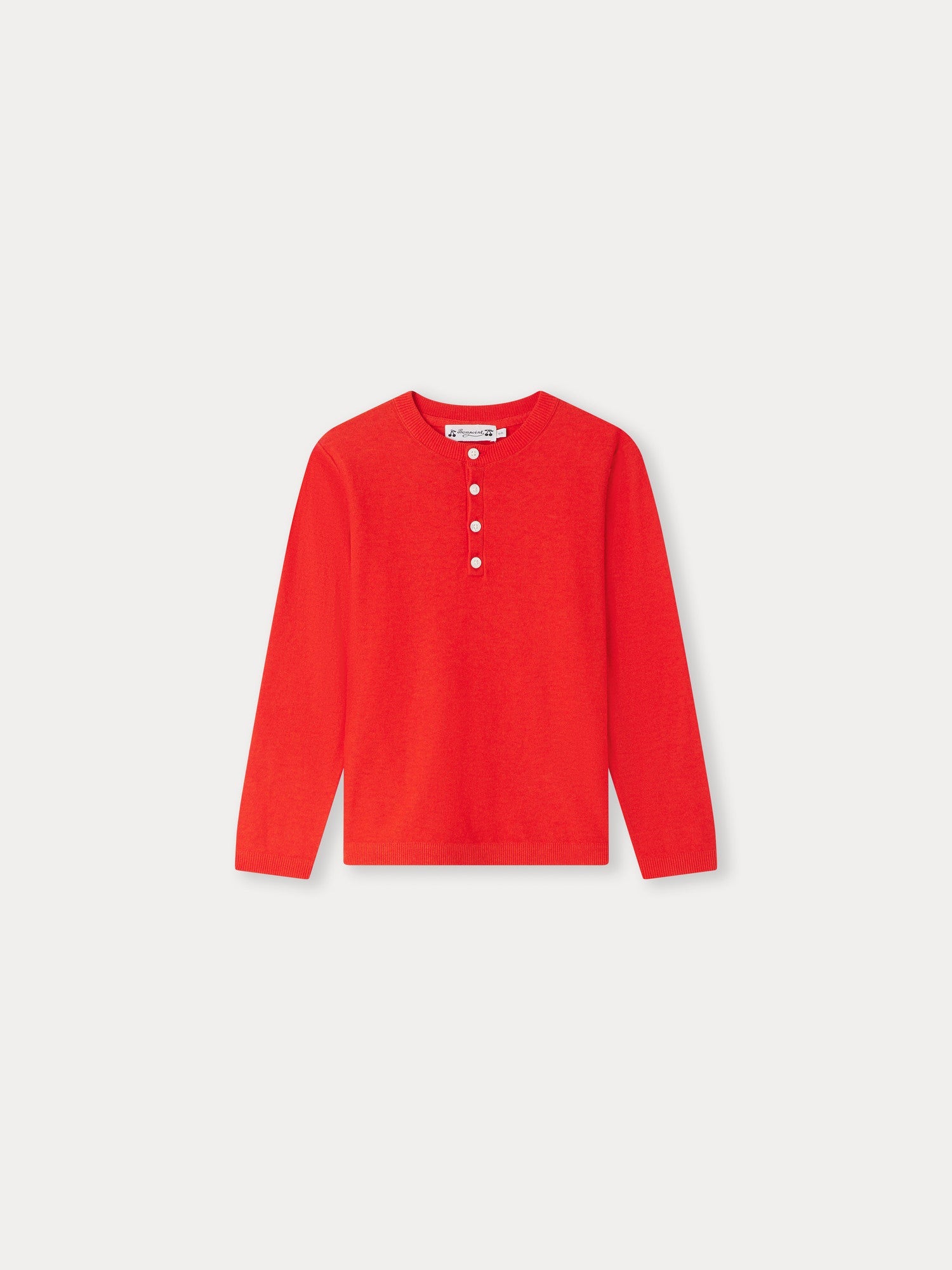 Boys Red Cotton Sweater