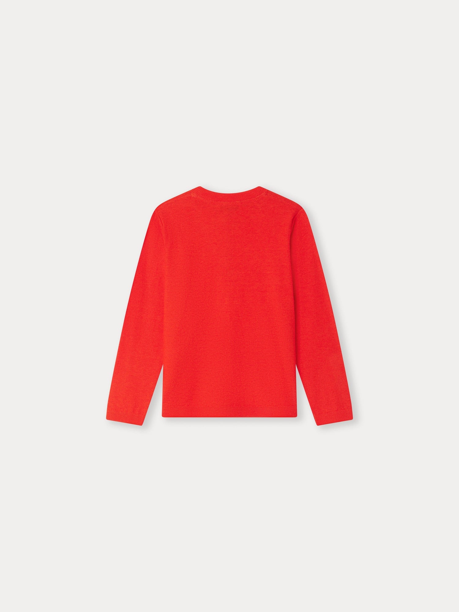 Boys Red Cotton Sweater