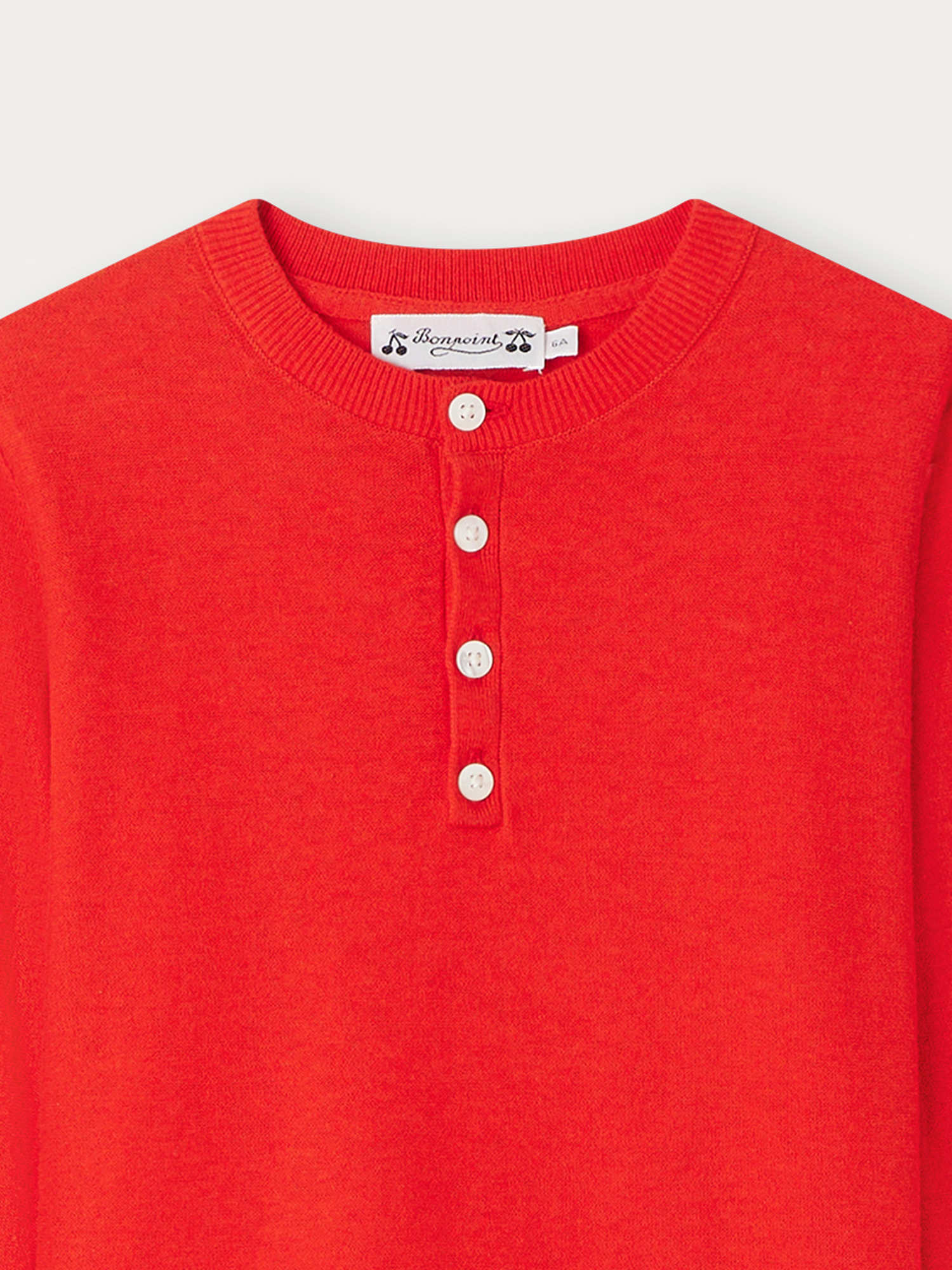 Boys Red Cotton Sweater