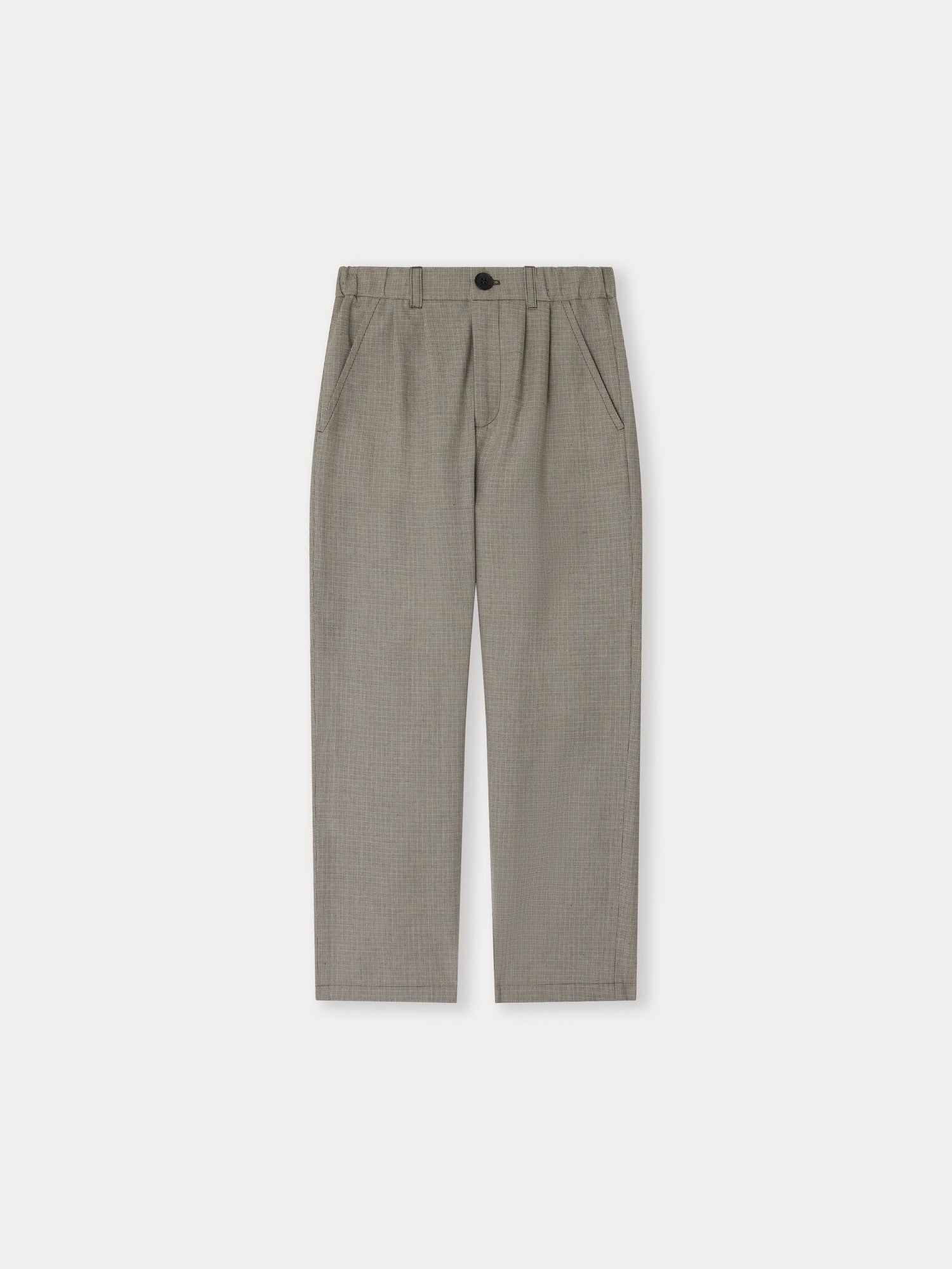 Boys Grey Cotton Trousers