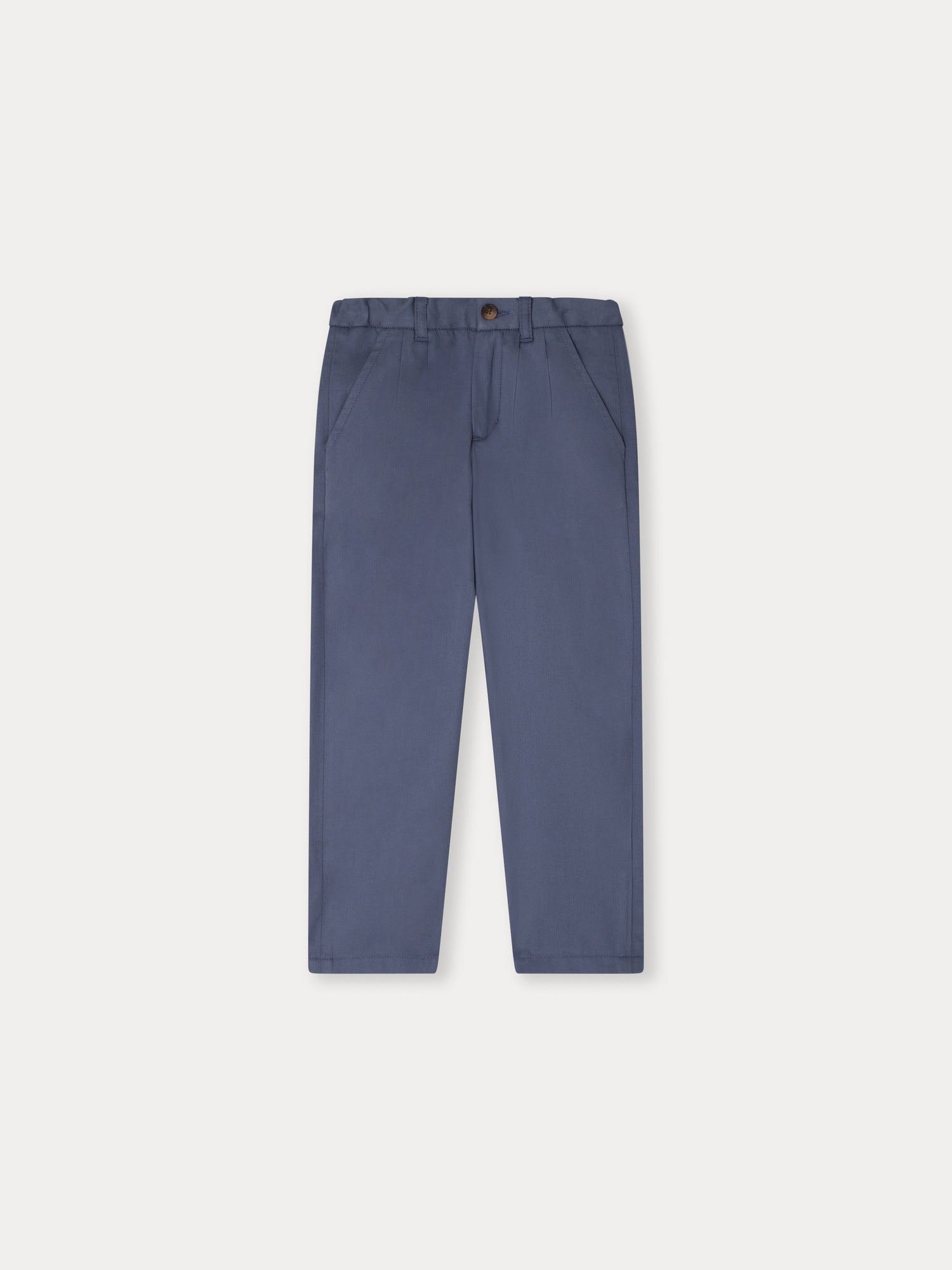 Boys Blue Cotton Trousers