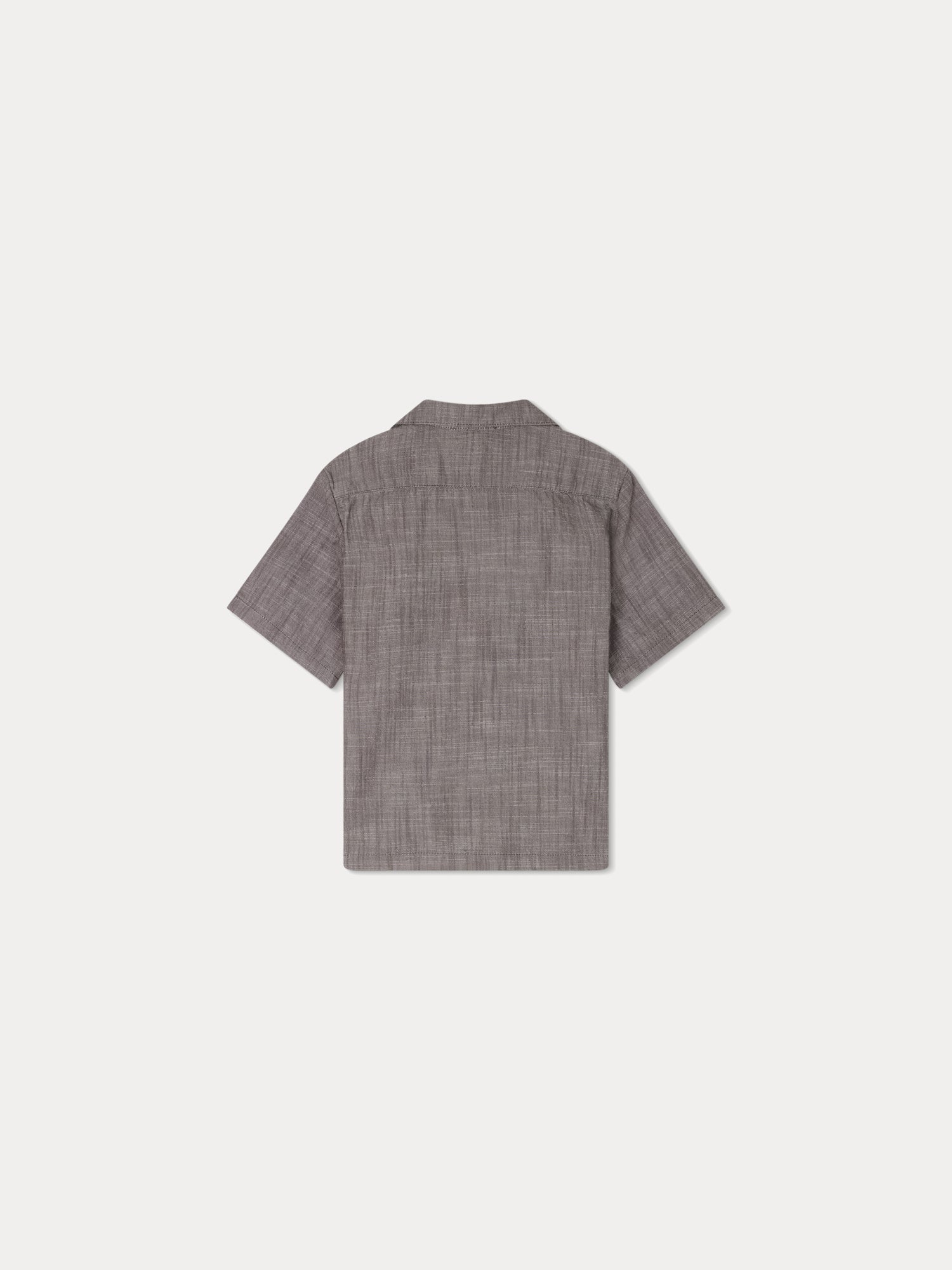 Boys Grey Cotton Shirt