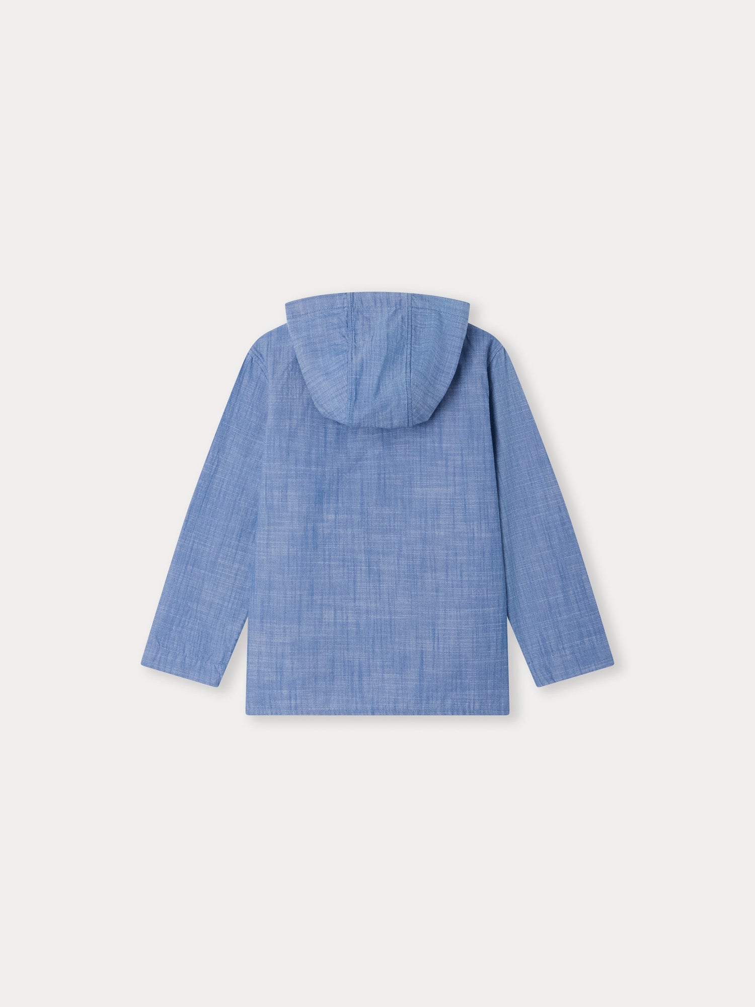 Boys Blue Hooded Shirt