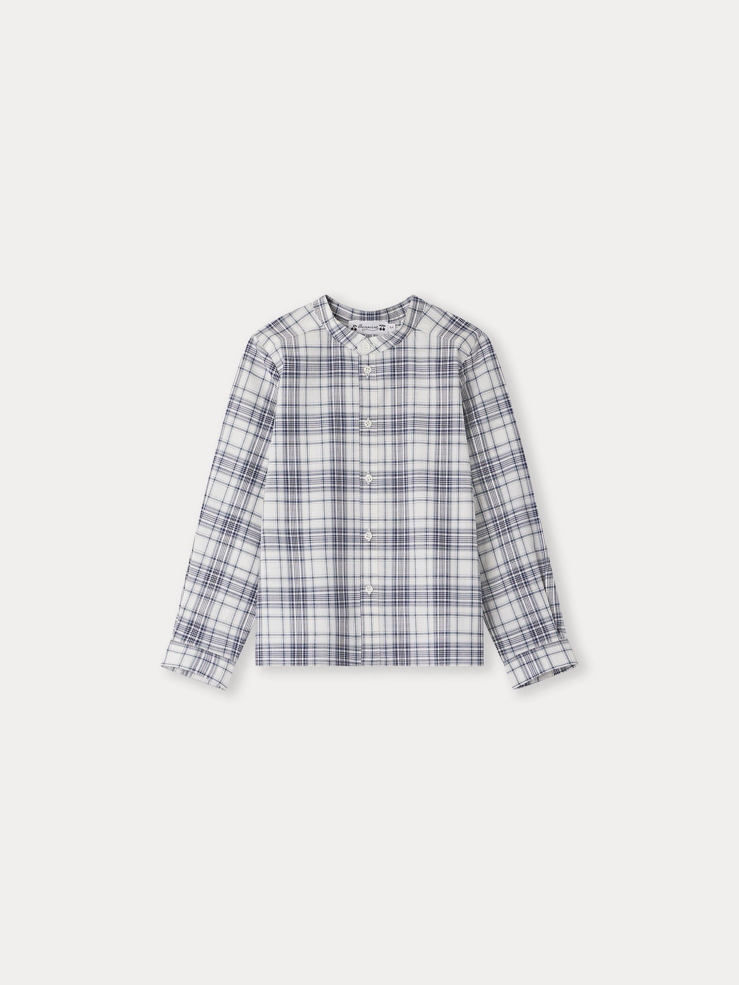 Boys Blue Check Cotton Shirt