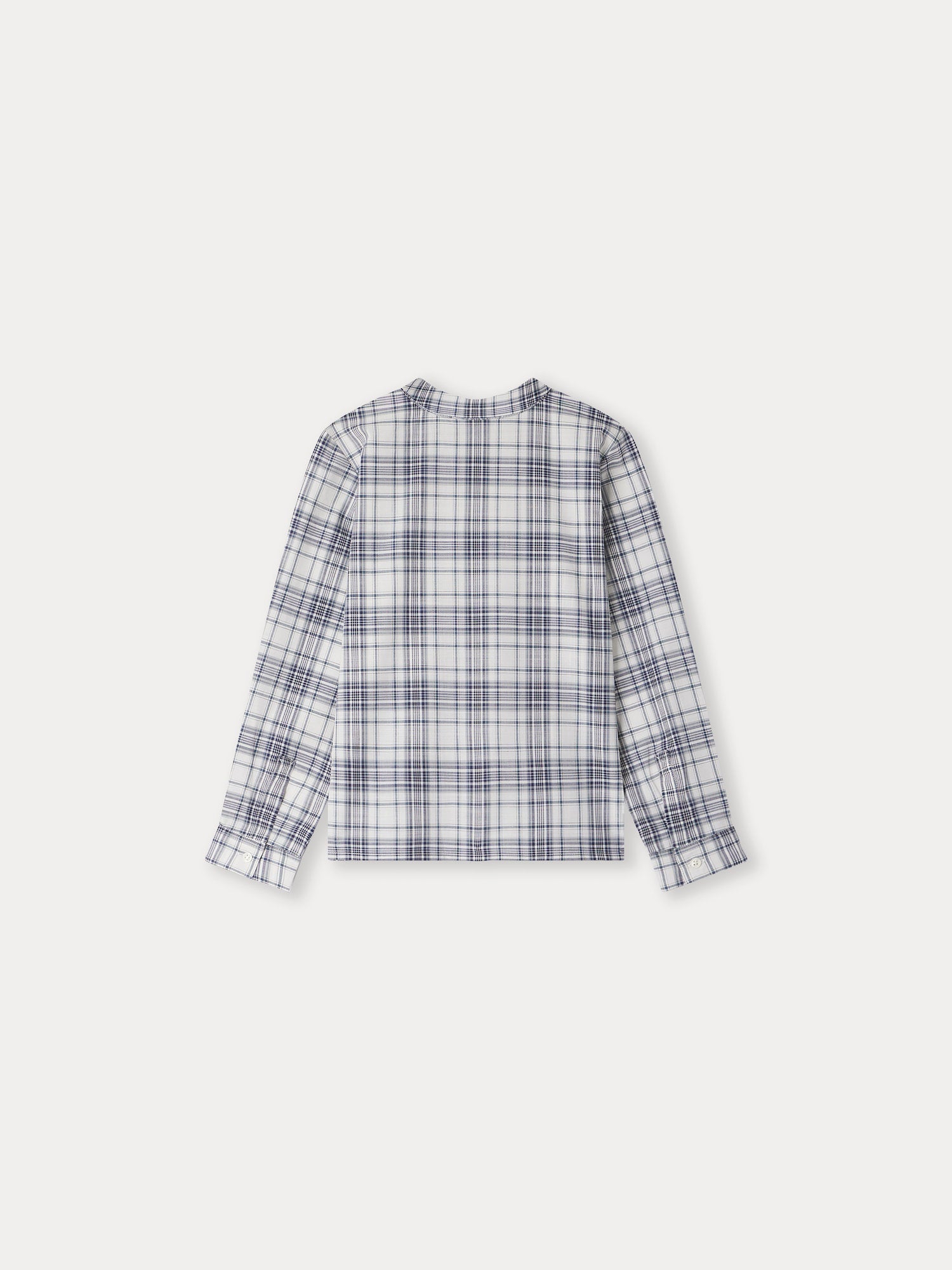 Boys Blue Check Cotton Shirt