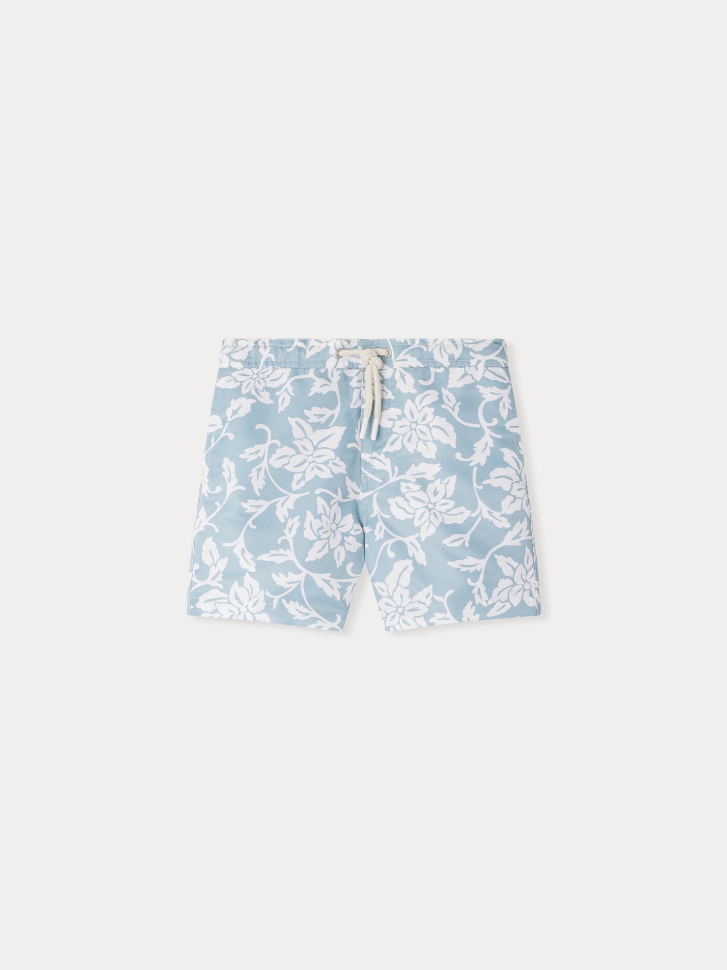 Boys Blue Flower Swim Shorts