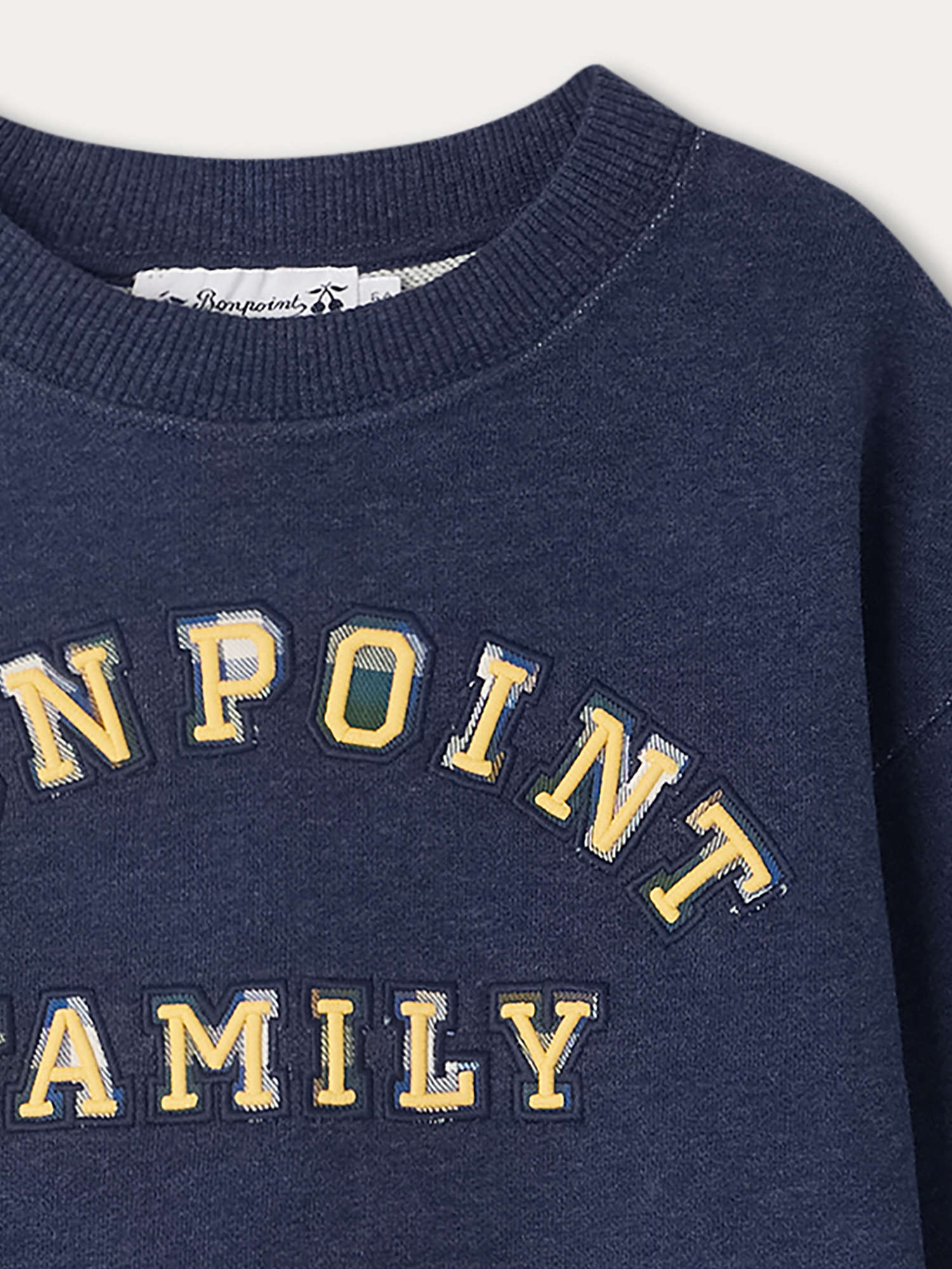 Boys Navy Cotton Sweatshirt
