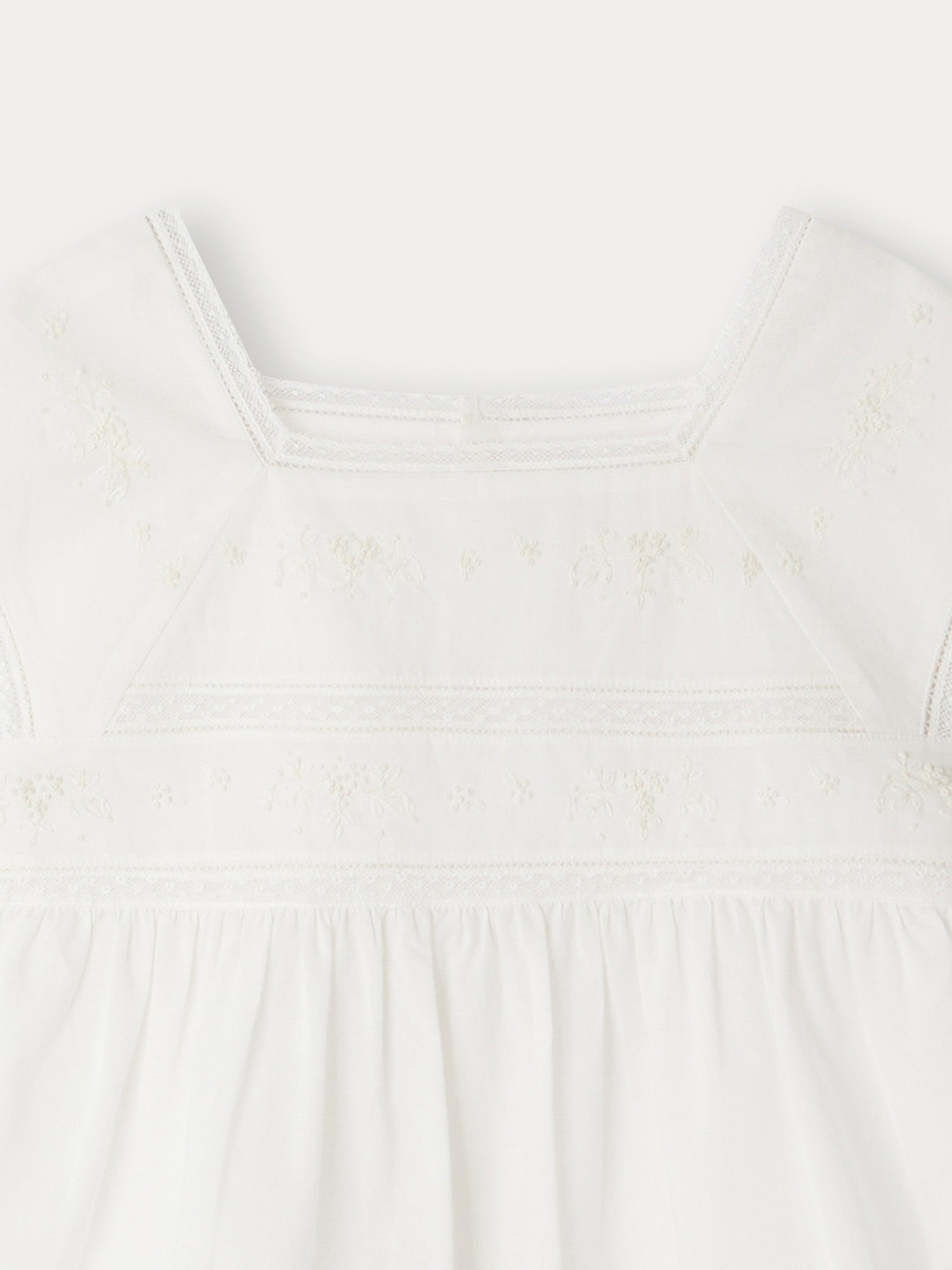 Girls White Cotton Top