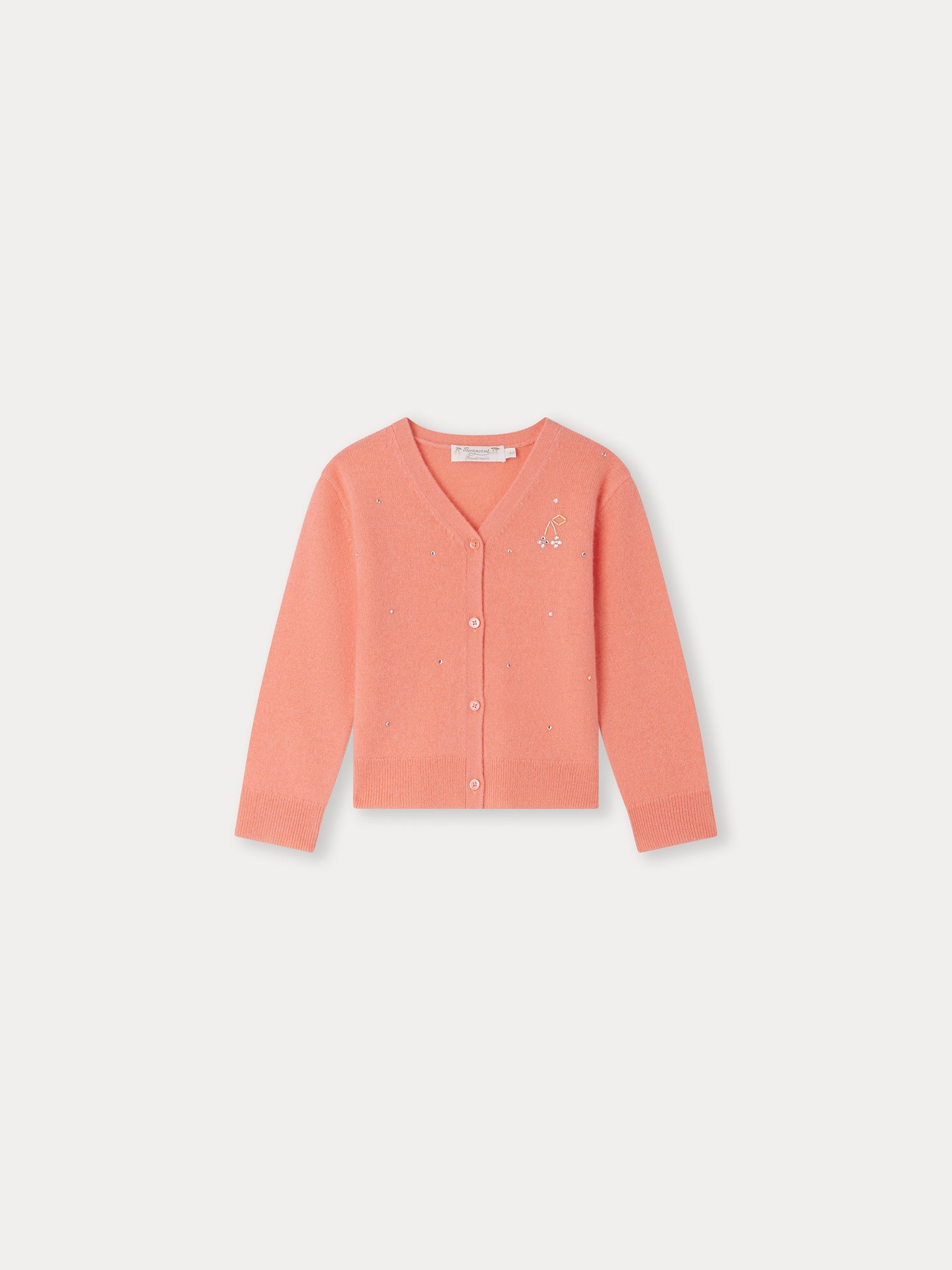 Girls Coral Cashmere Cardigan