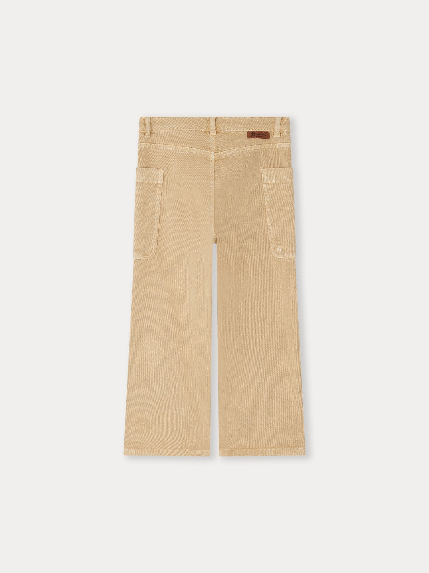 Girls Sand Straight Trousers