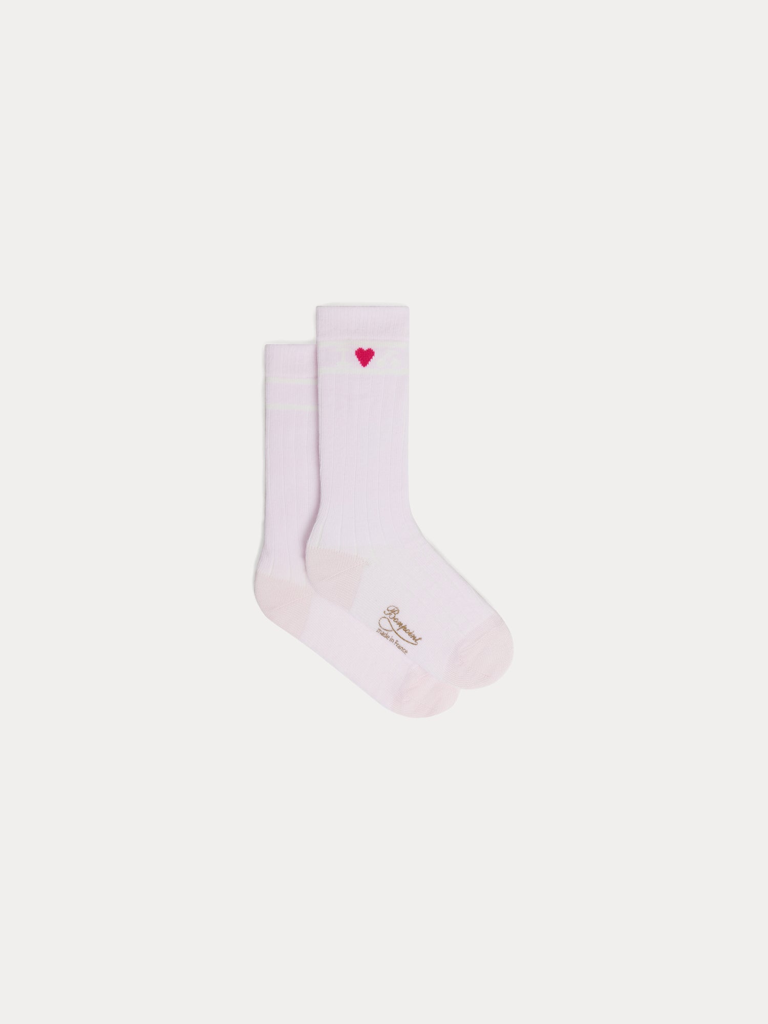 Girls Light Pink Cotton Socks