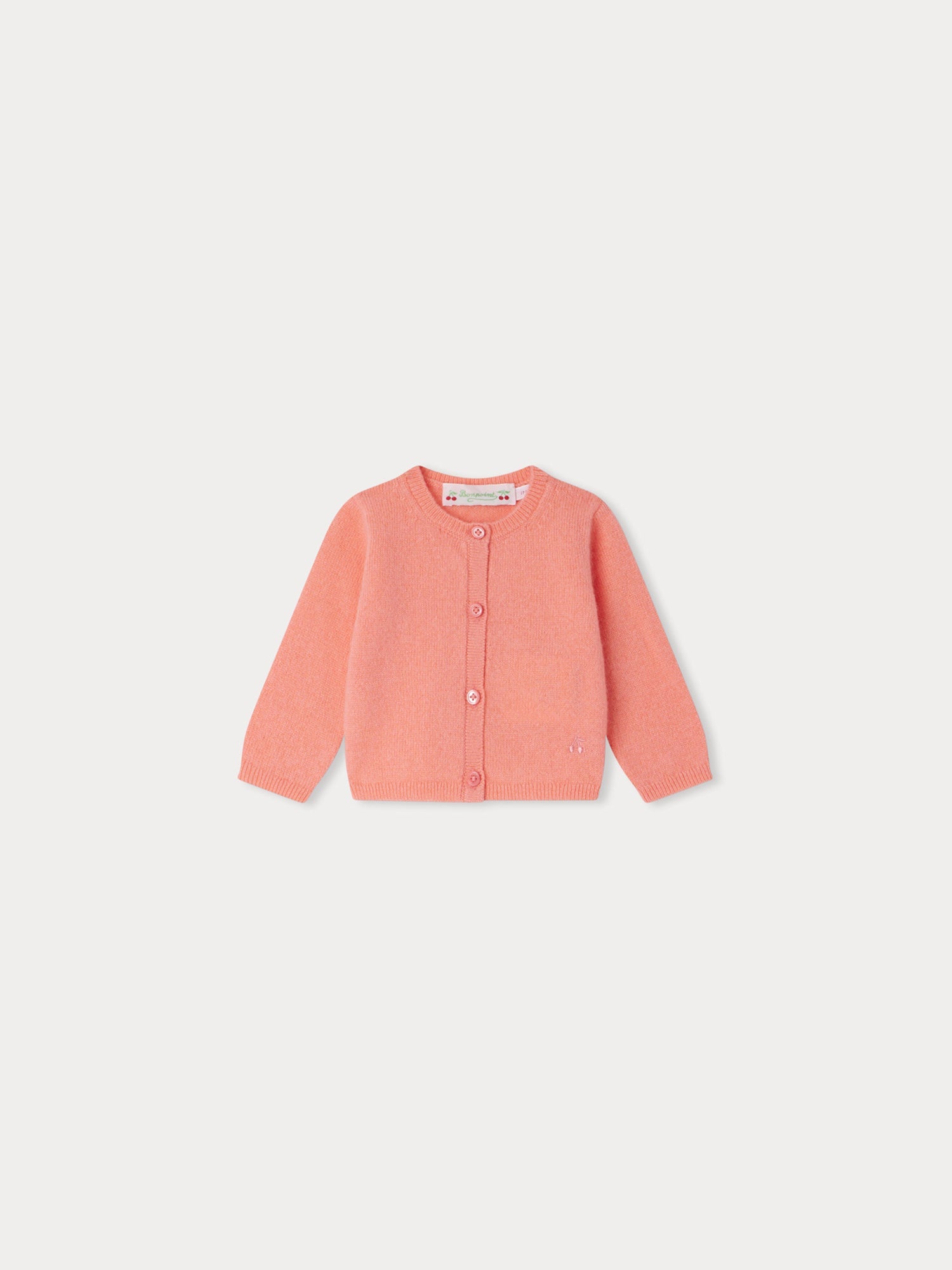 Baby Girls Coral Cashmere Cardigan