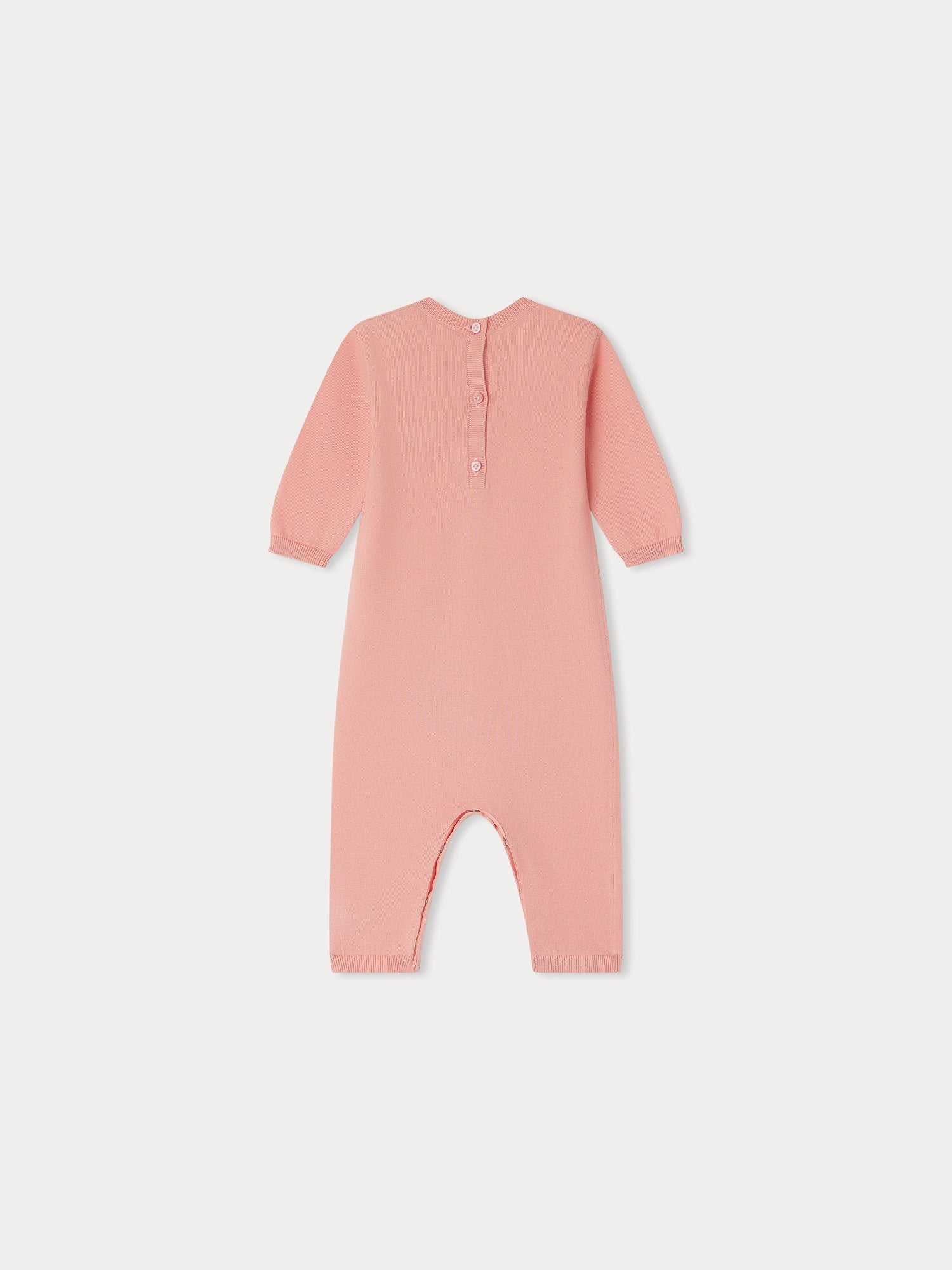 Baby Girls Pink Cotton Babysuit