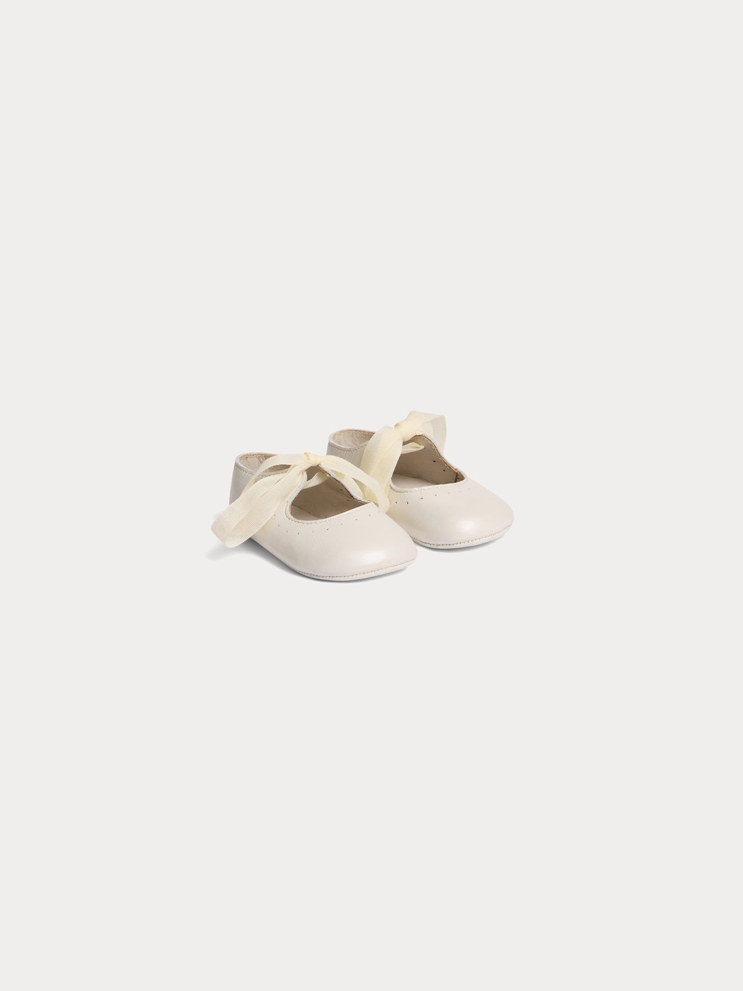 Baby Girls White Flat Shoes