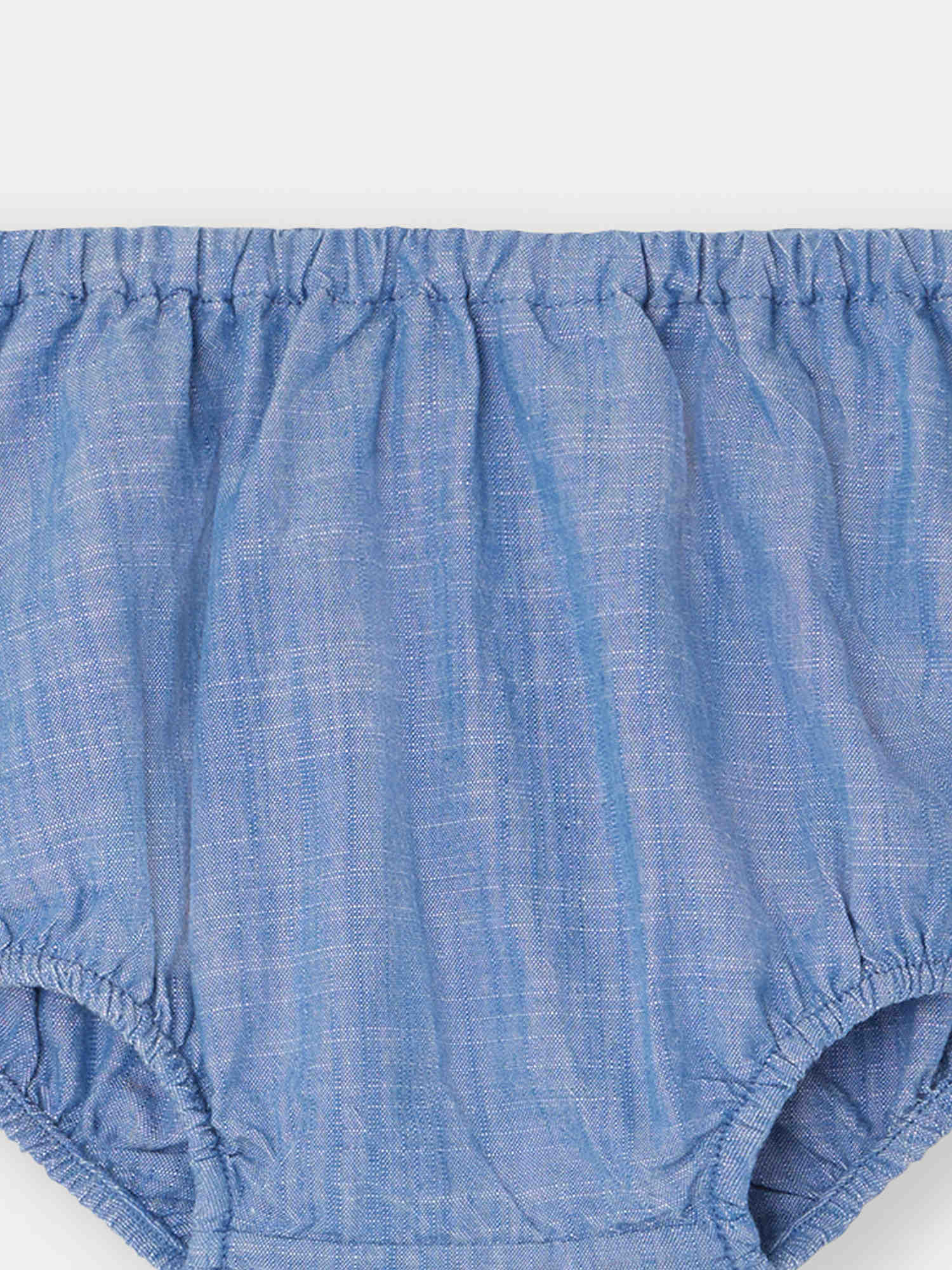 Baby Boys & Girls Blue Cotton Bloomers