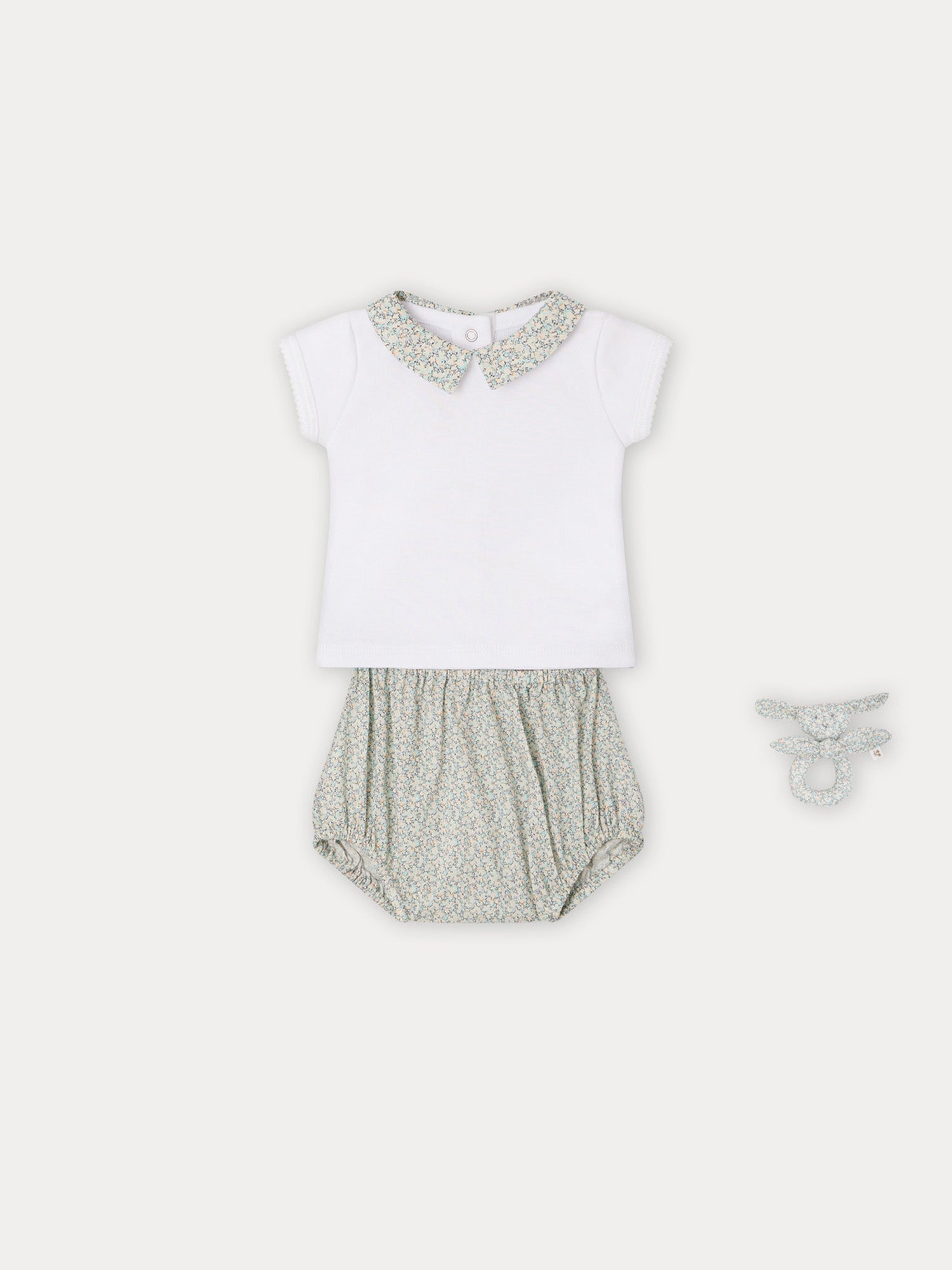 Baby Girls White Cotton Set