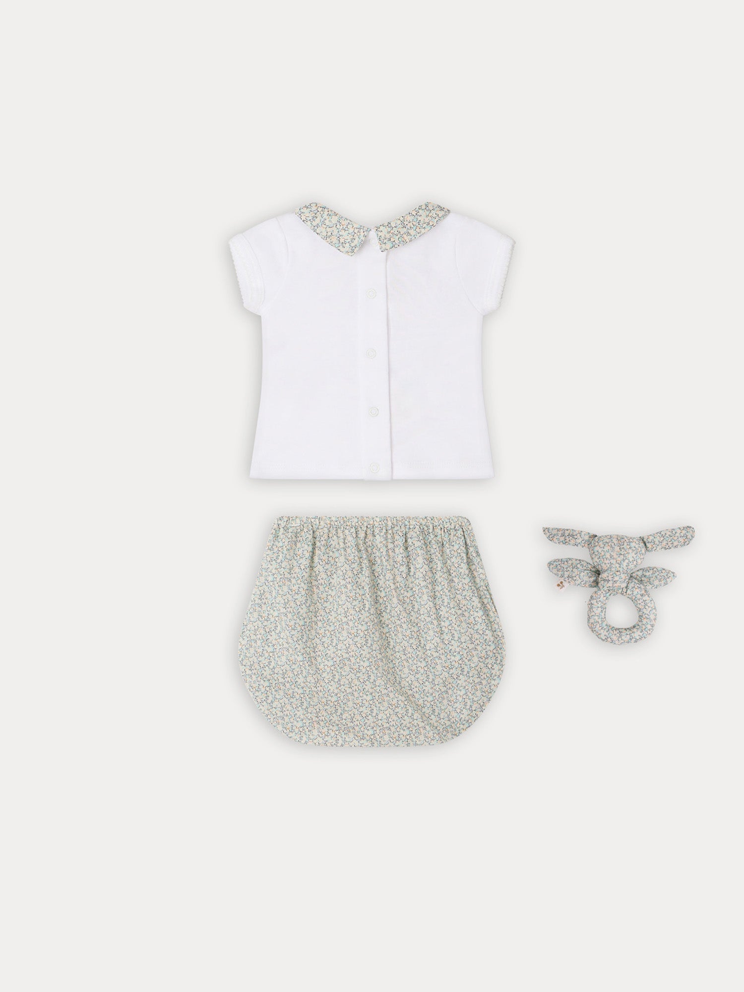 Baby Girls White Cotton Set