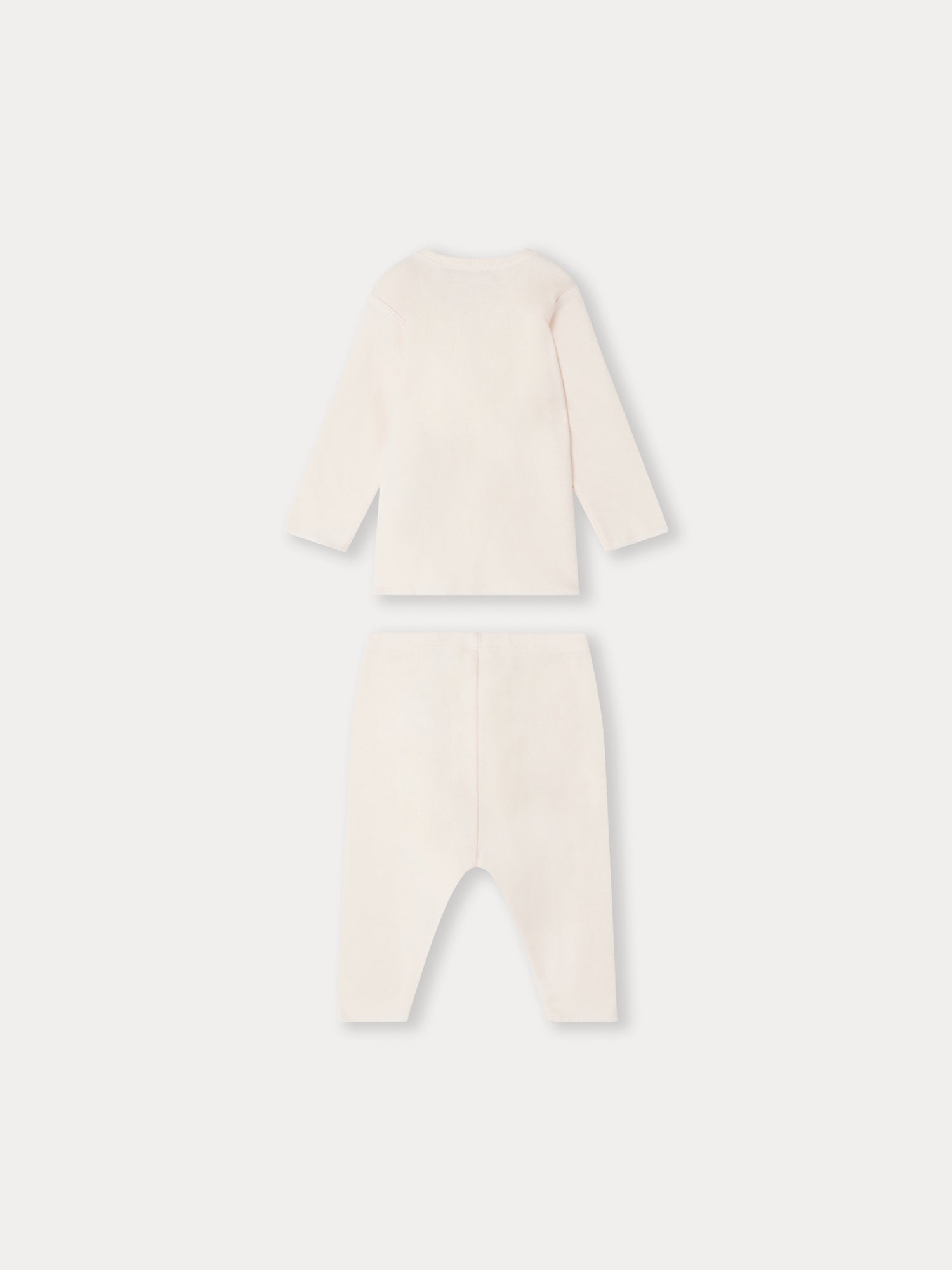 Baby Boys & Girls Beige Cotton Set