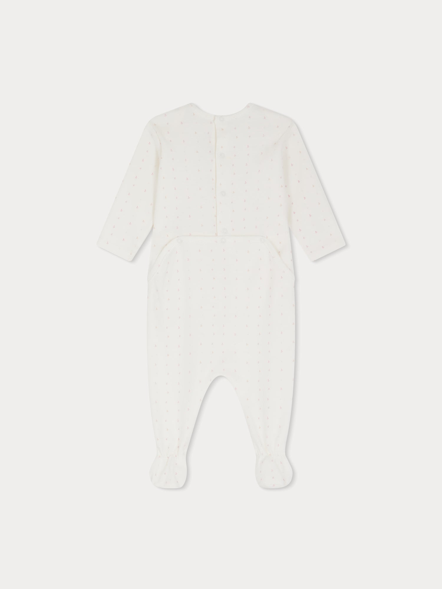 Baby Boys & Girls White Cotton Babysuit