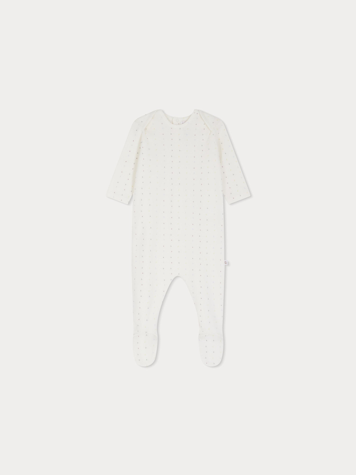 Baby Boys & Girls White Cotton Babysuit