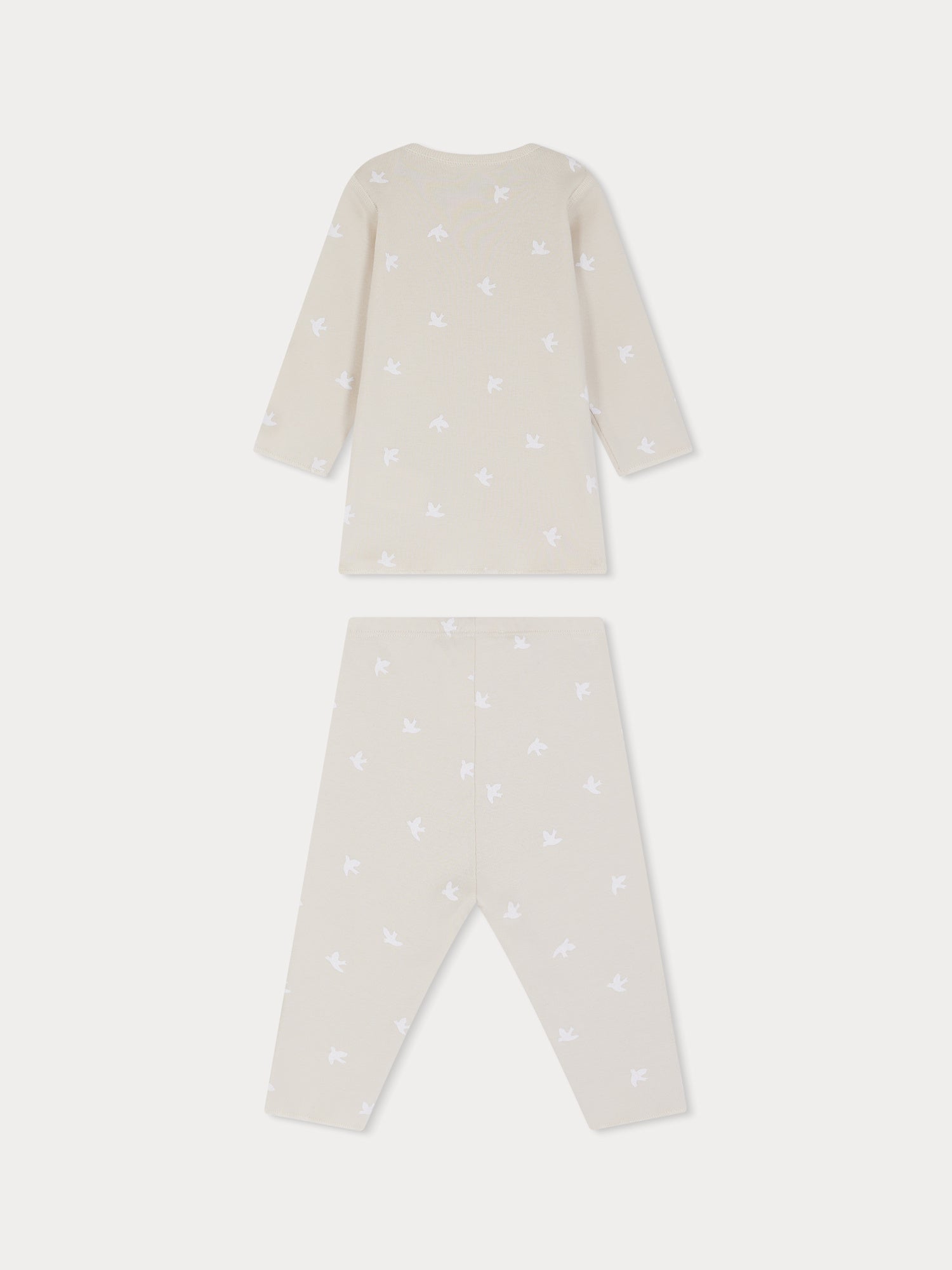 Baby Boys & Girls Beige Cotton Set