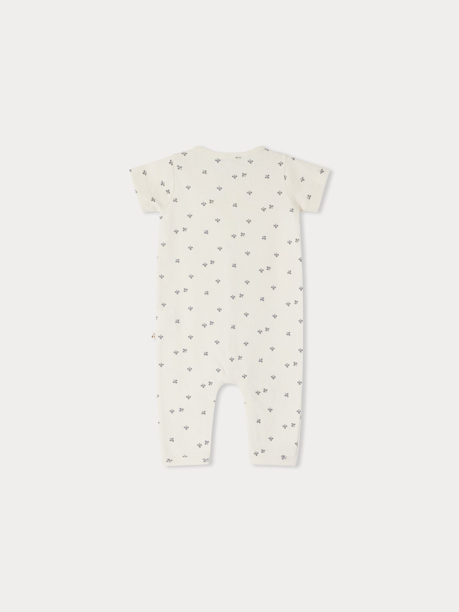 Baby Boys & Girls White Cotton Babysuit