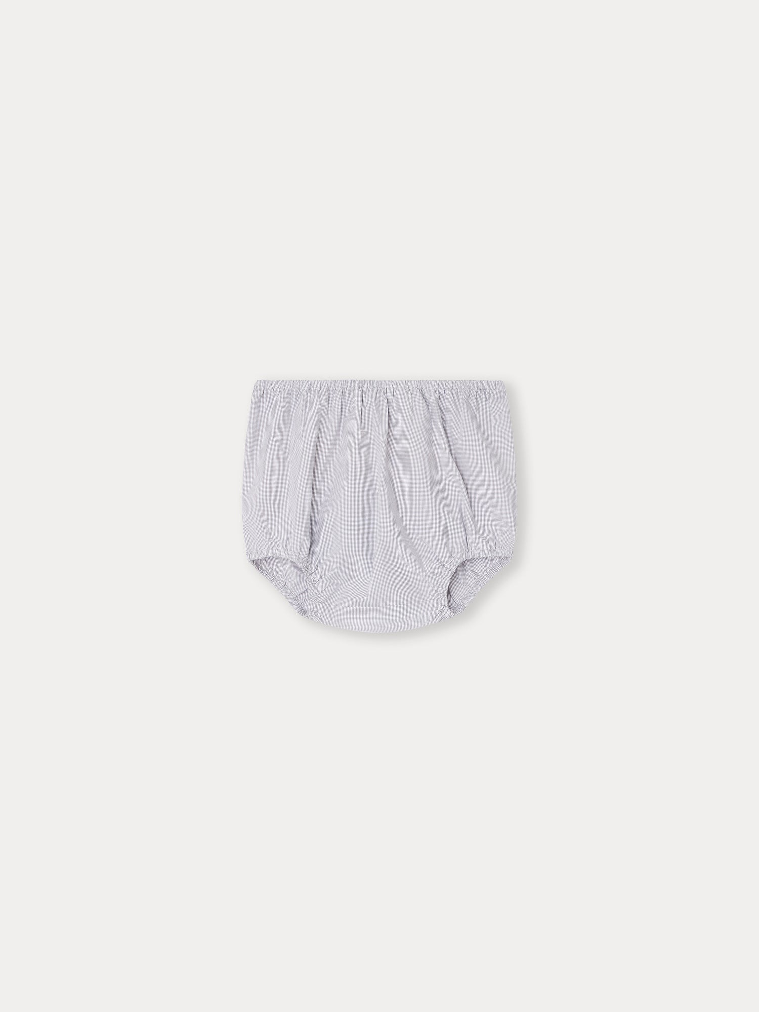 Baby Boys & Girls Grey Check Cotton Bloomers