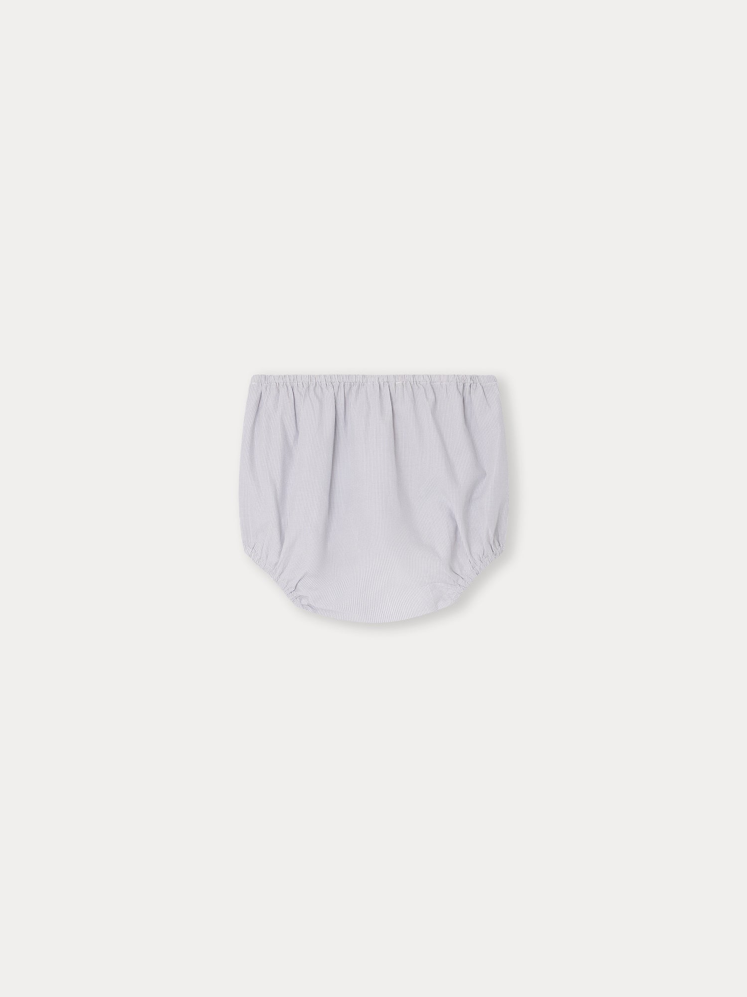 Baby Boys & Girls Grey Check Cotton Bloomers