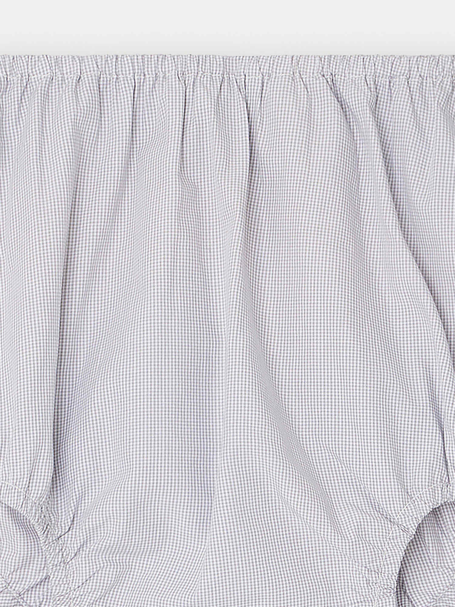 Baby Boys & Girls Grey Check Cotton Bloomers