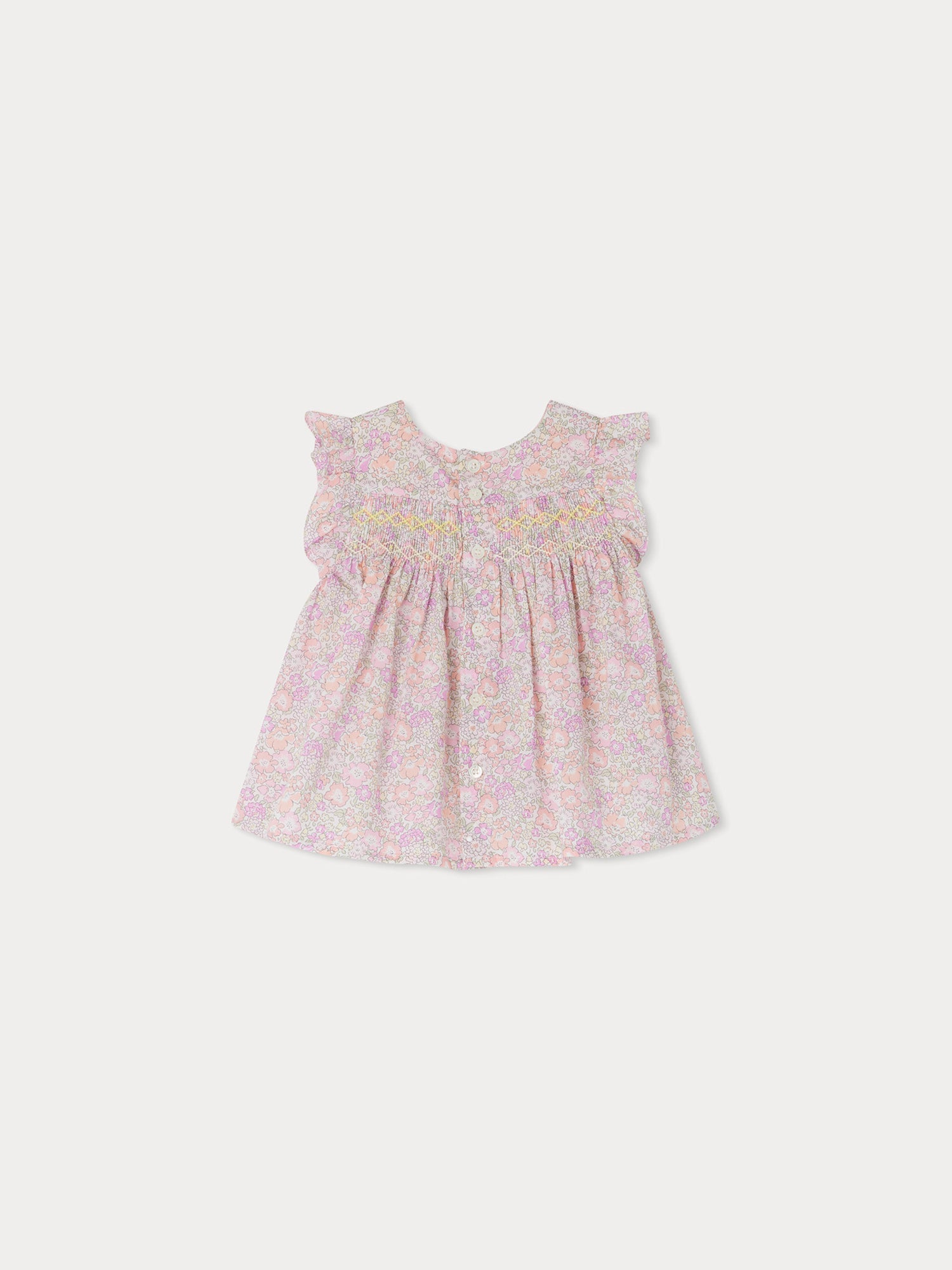 Baby Girls Pink Floral Cotton Top