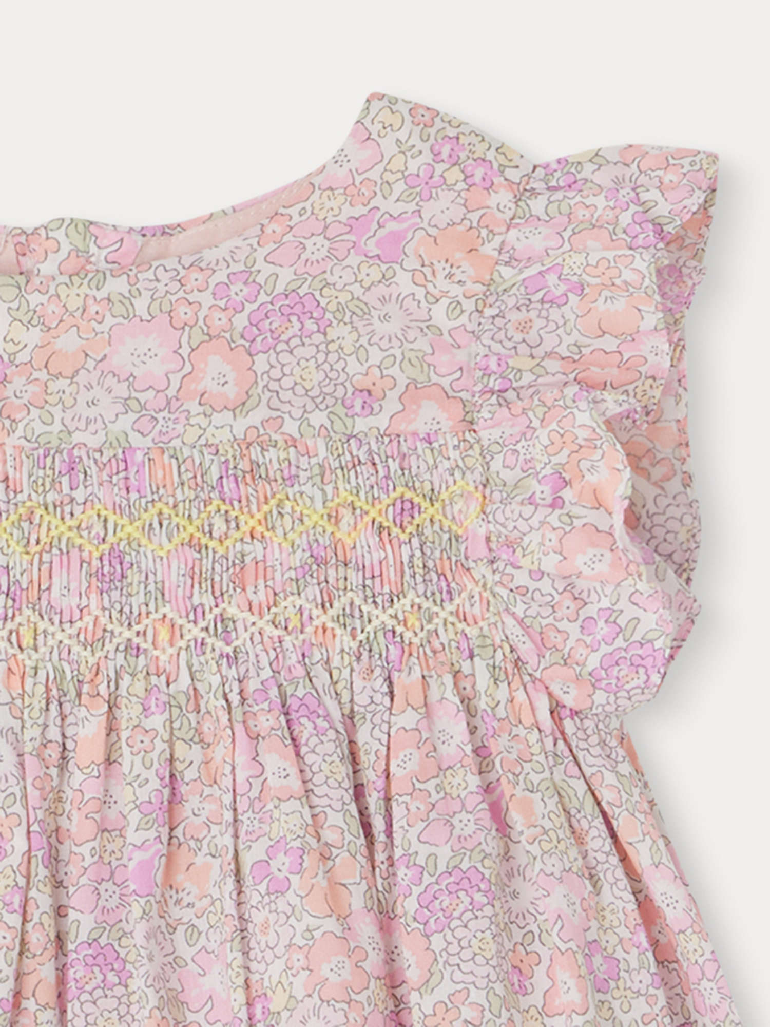Baby Girls Pink Floral Cotton Top