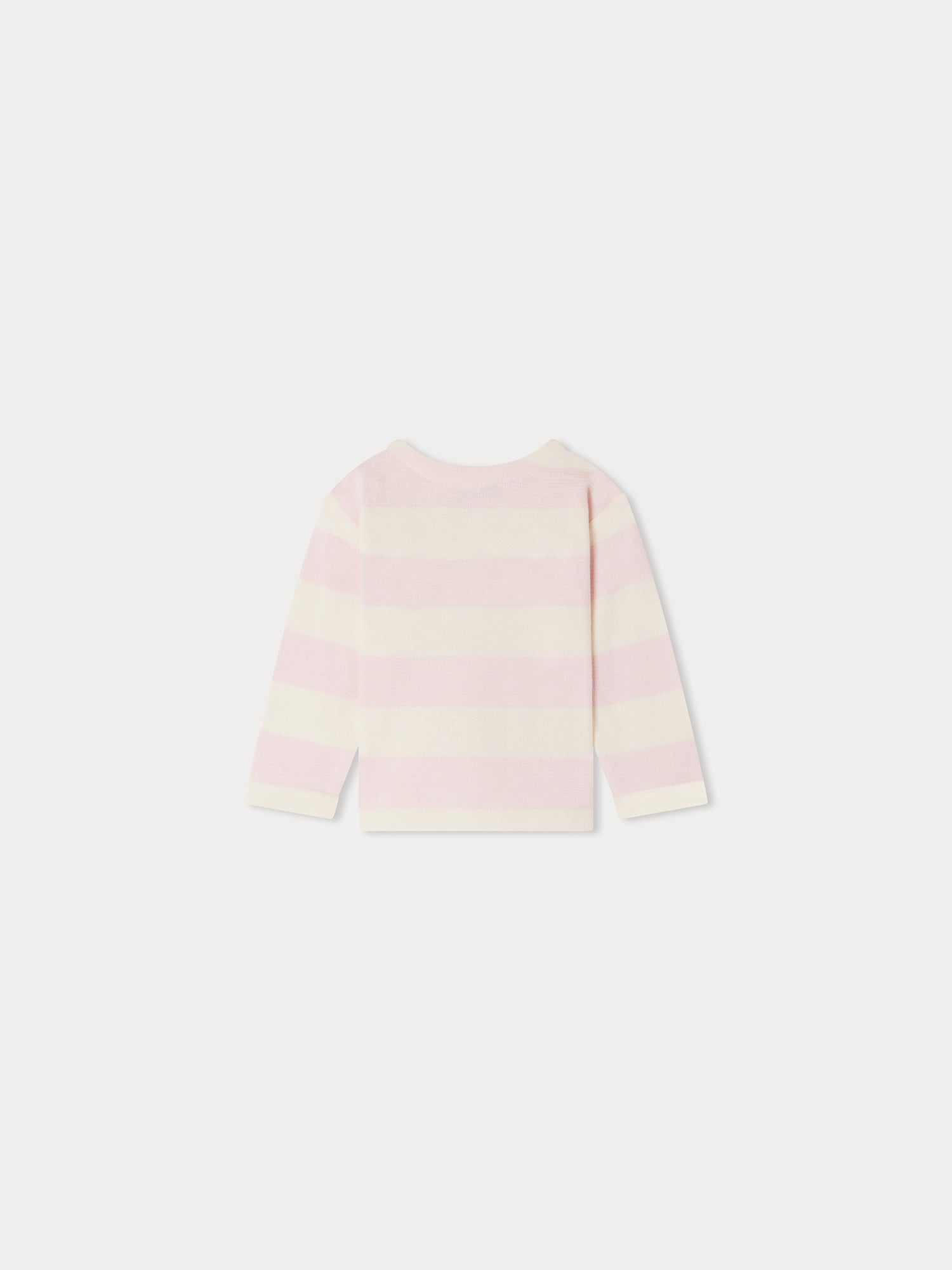 Baby Girls Pink Stripes Cotton T-Shirt