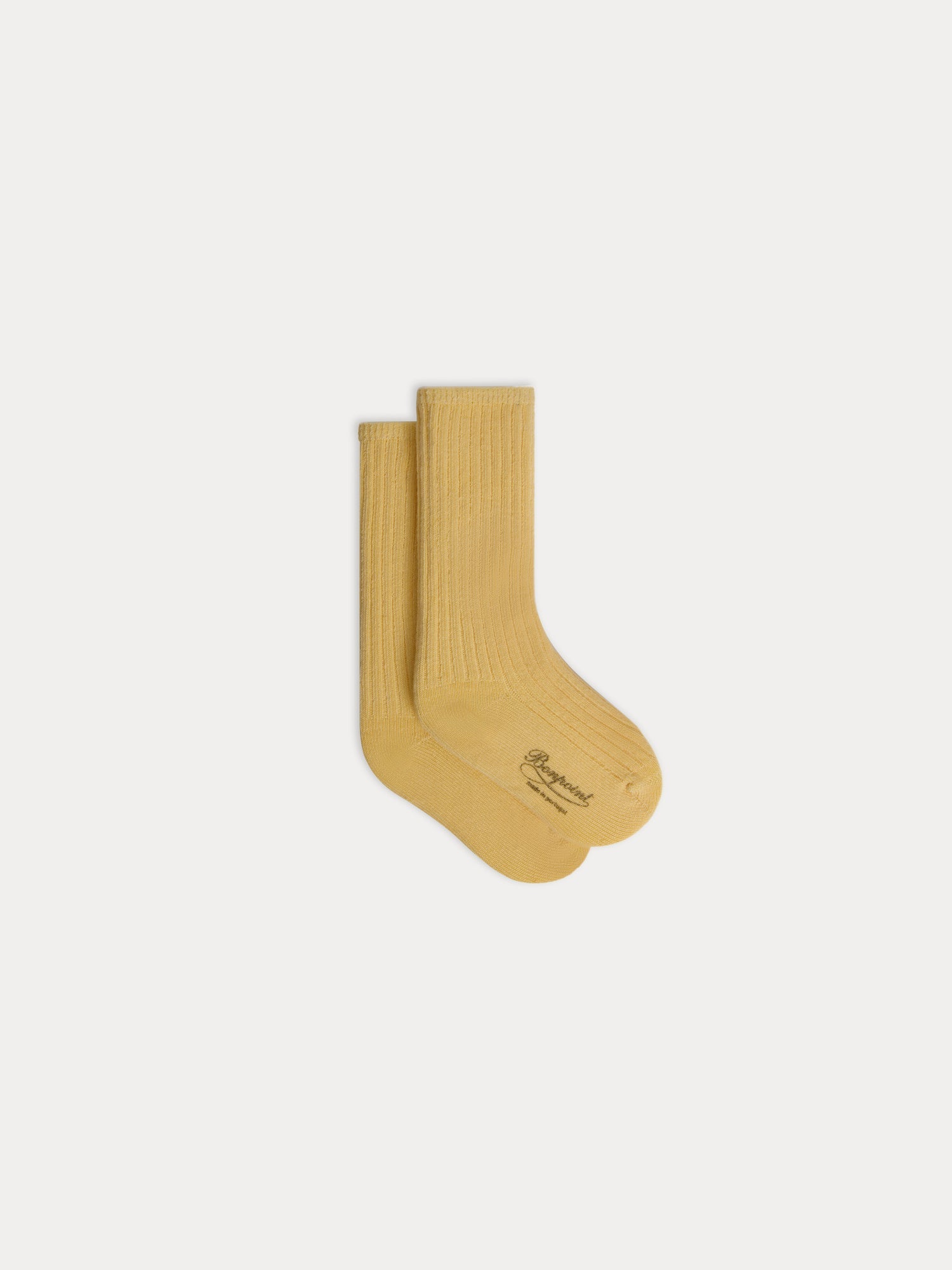 Baby Boys & Girls Yellow Cotton Socks