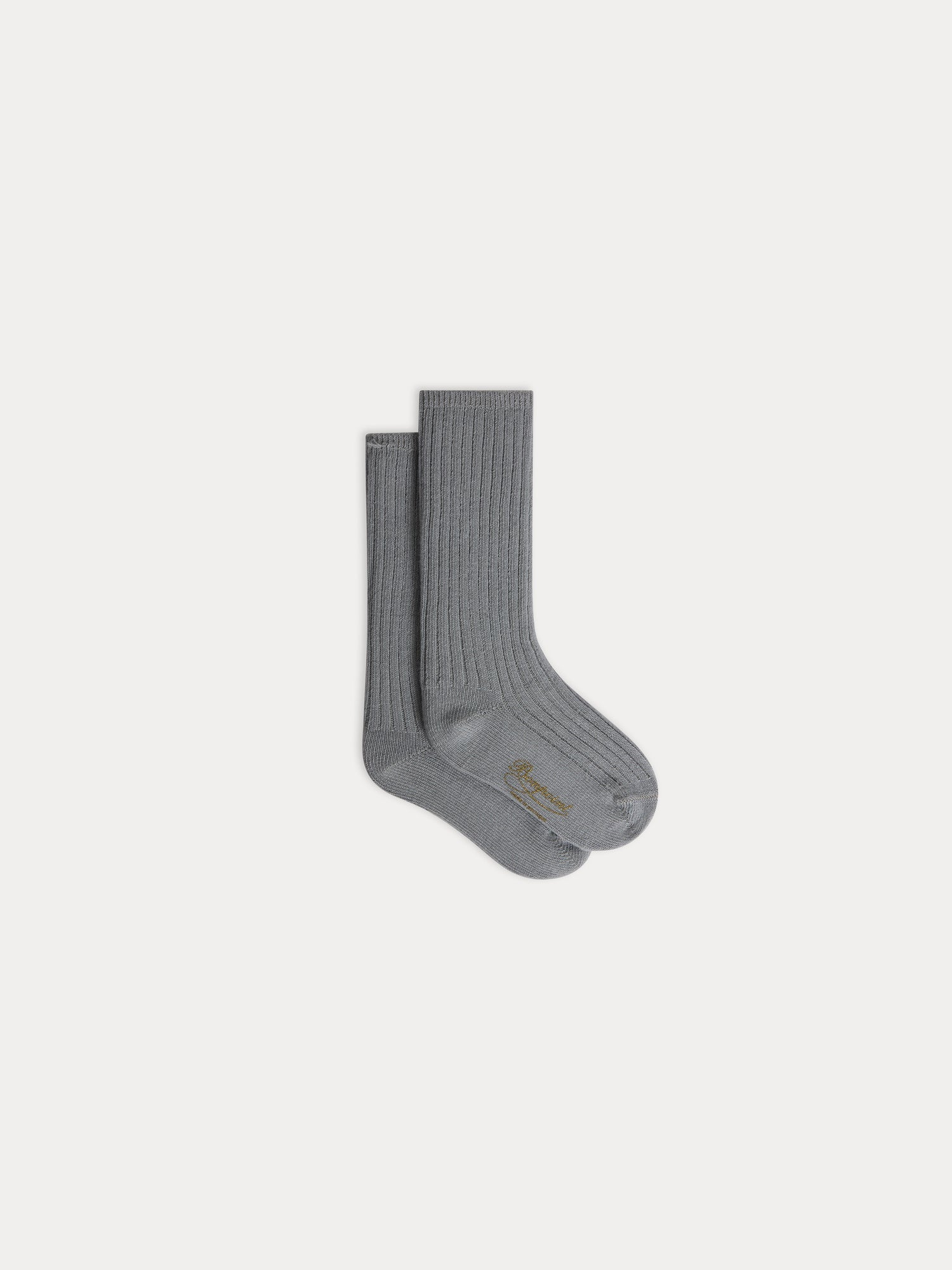 Baby Boys & Girls Grey Cotton Socks