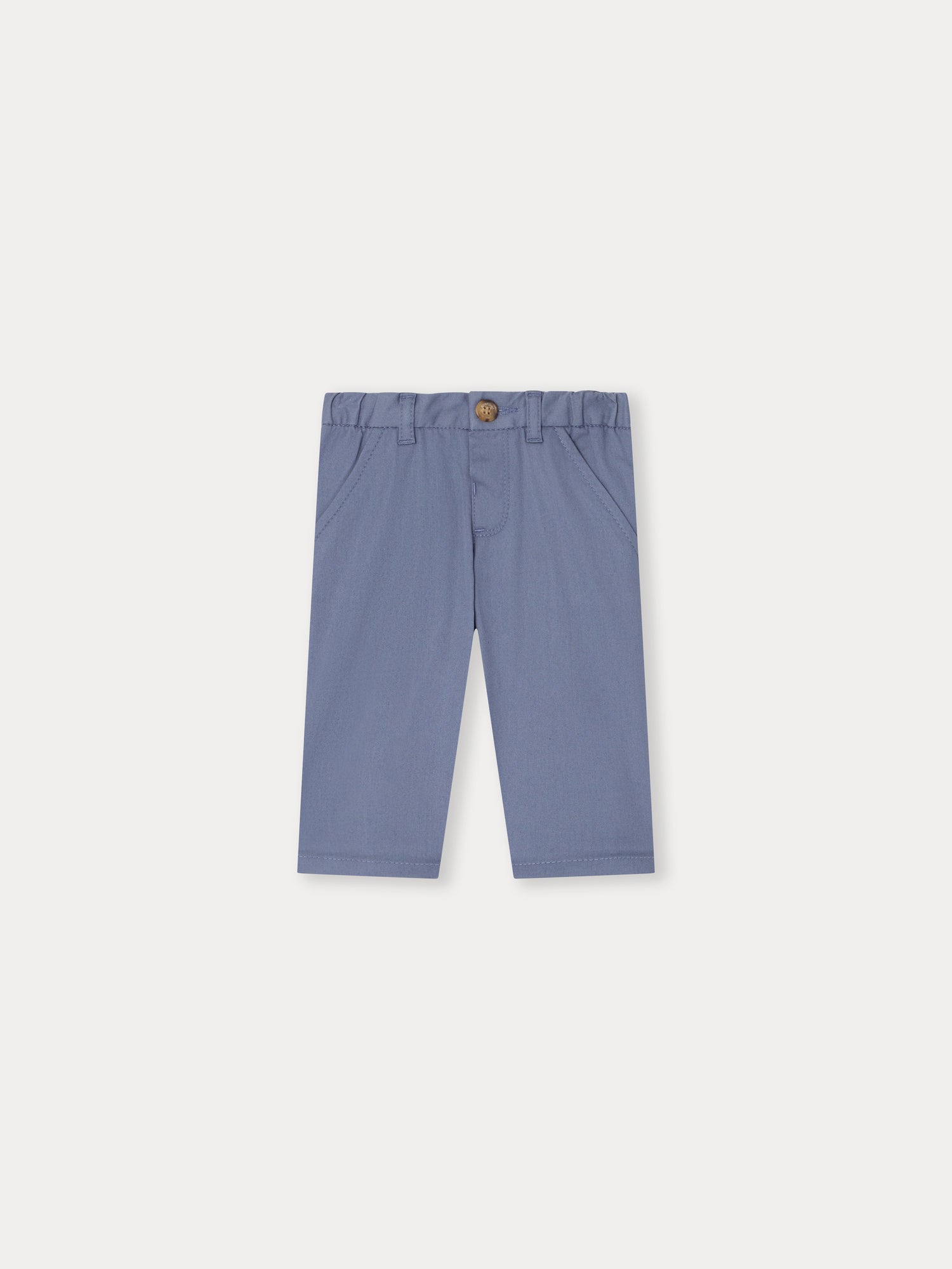 Baby Boys Blue Cotton Trousers