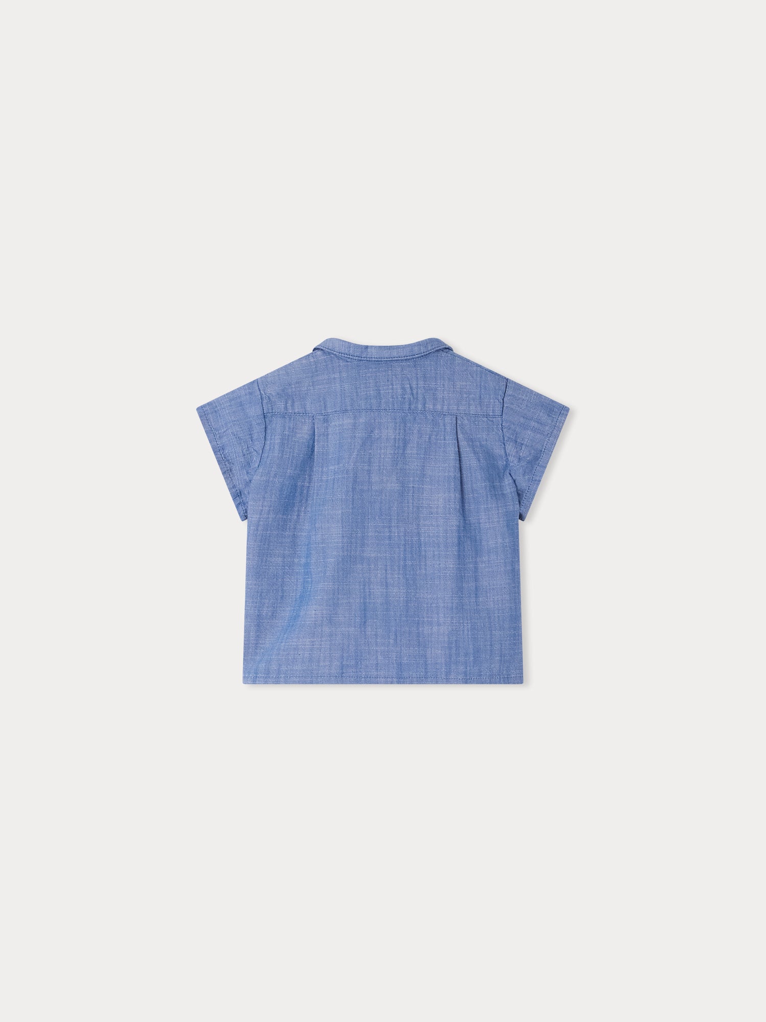 Baby Boys Blue Cotton Shirt